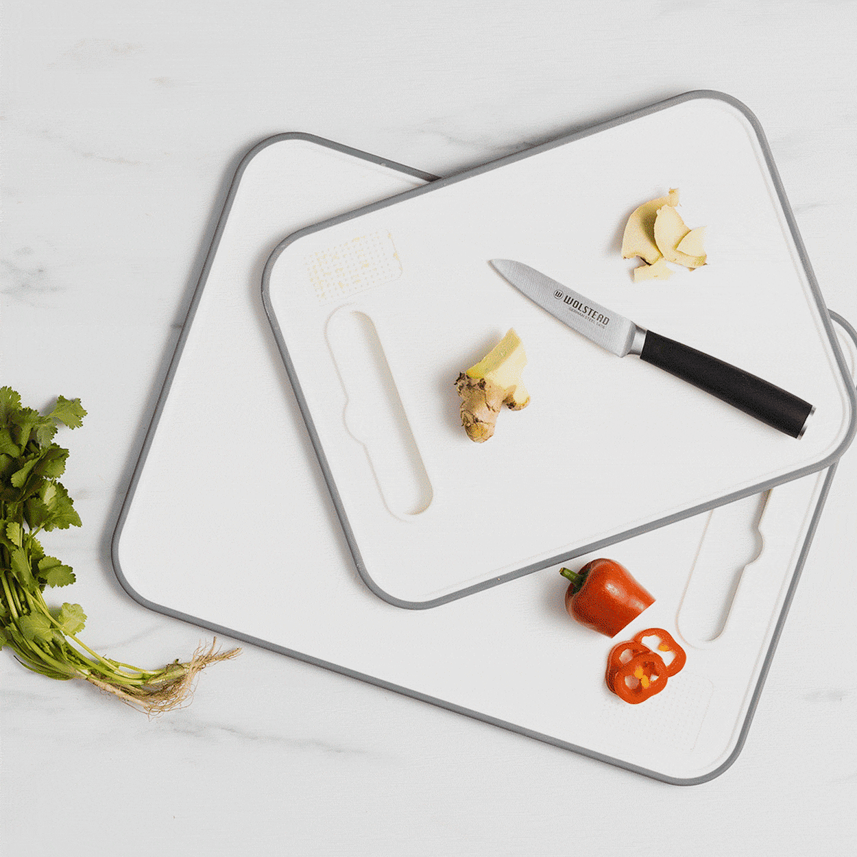 Kitchen Pro Classic Anti-Slip Cutting Board Set 2pc Image 2