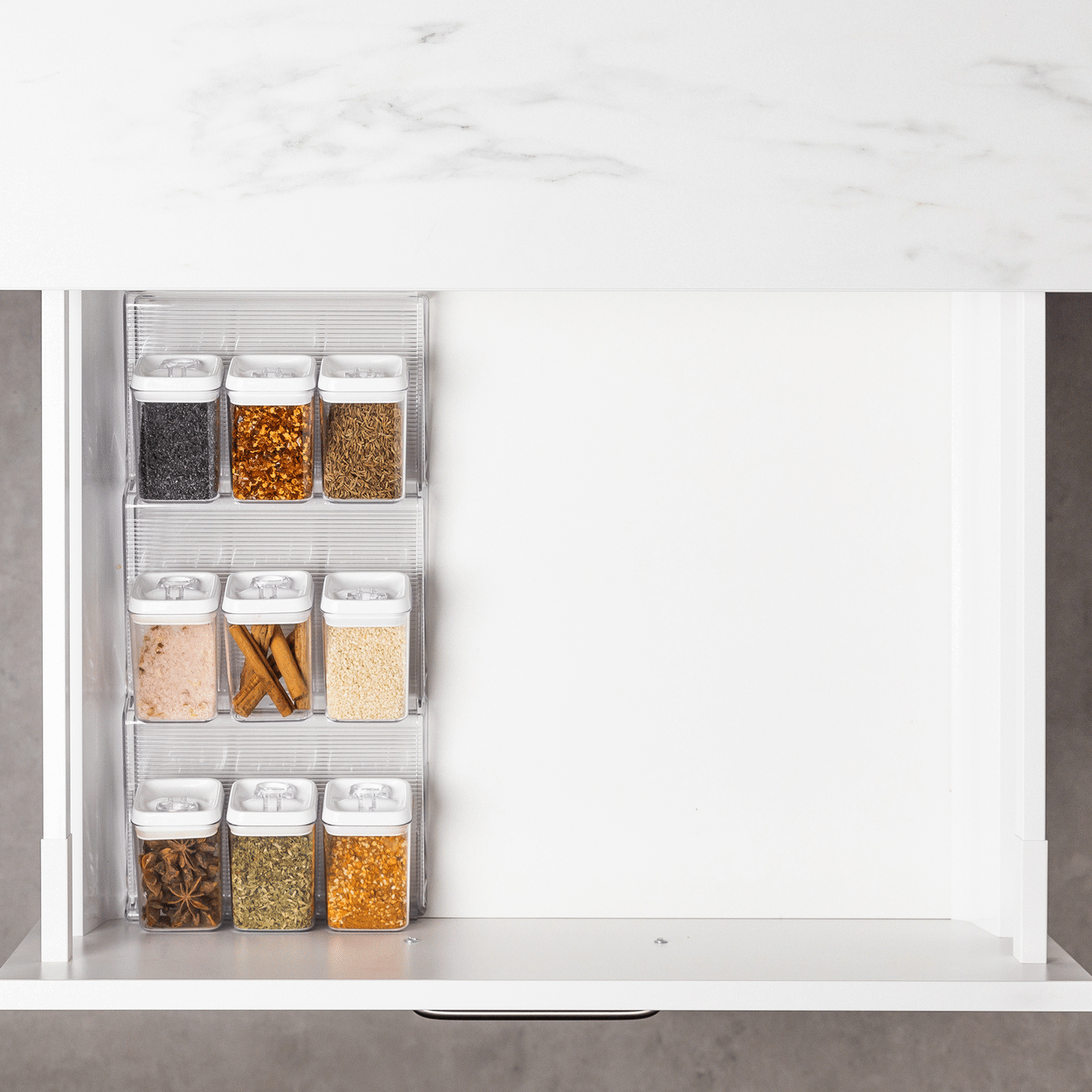 Kitchen Pro Clear Expandable Spice Drawer Organiser Image 6