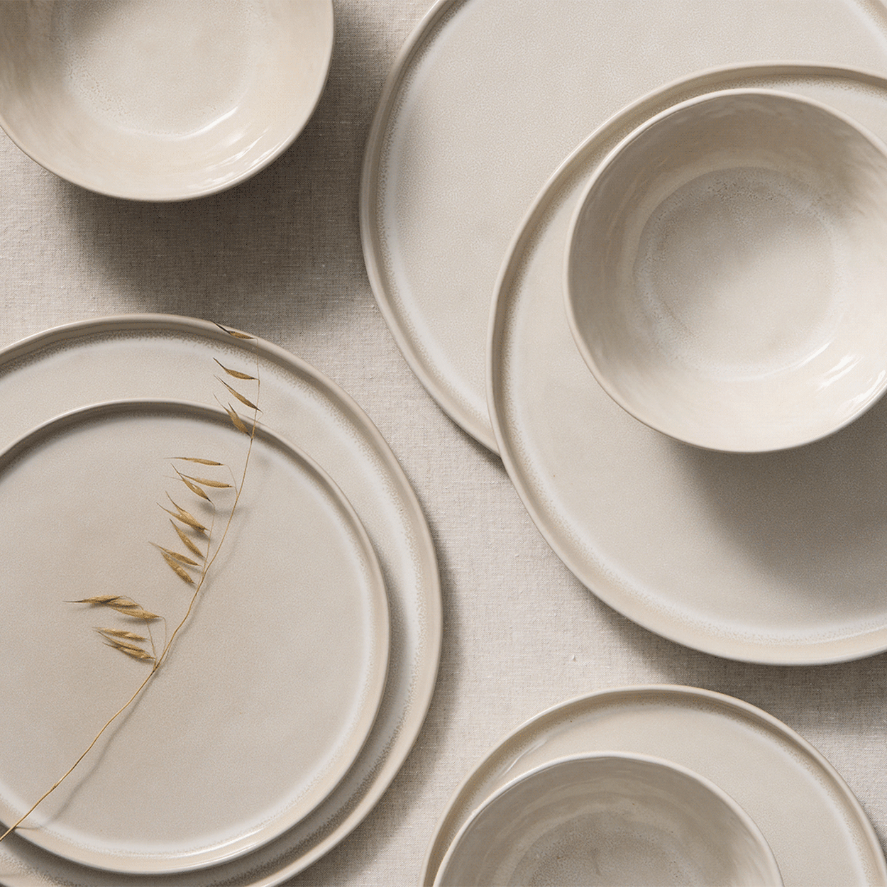 Salisbury & Co Maison Dinner Set 12pc Nougat Image 6