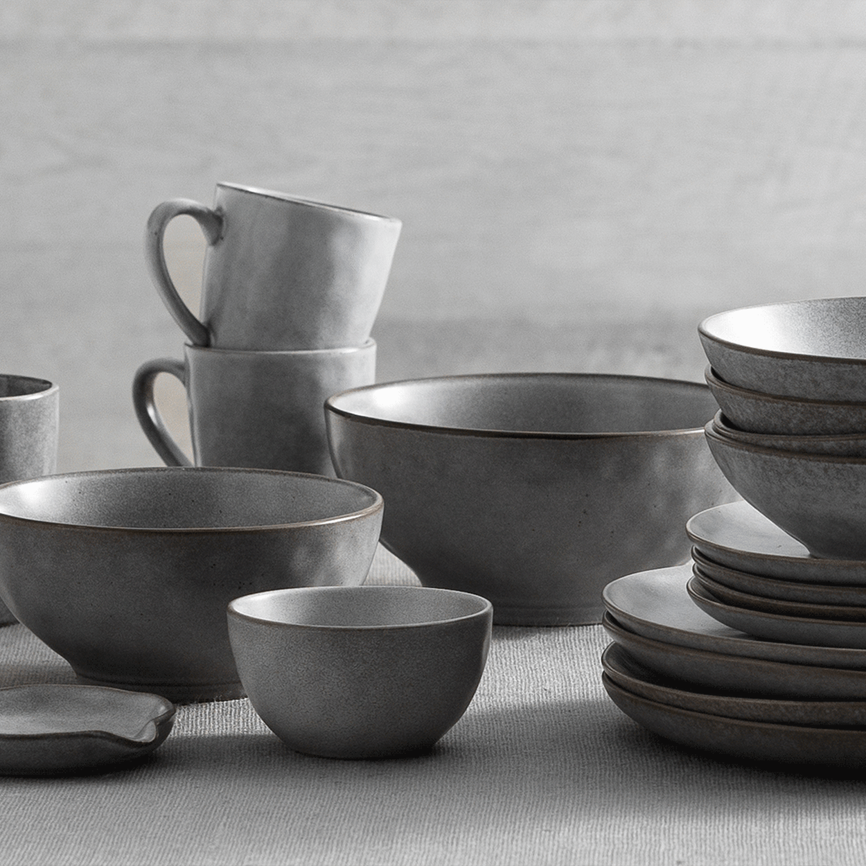 Salisbury & Co Siena Espresso Cup 90ml Light Grey Image 5