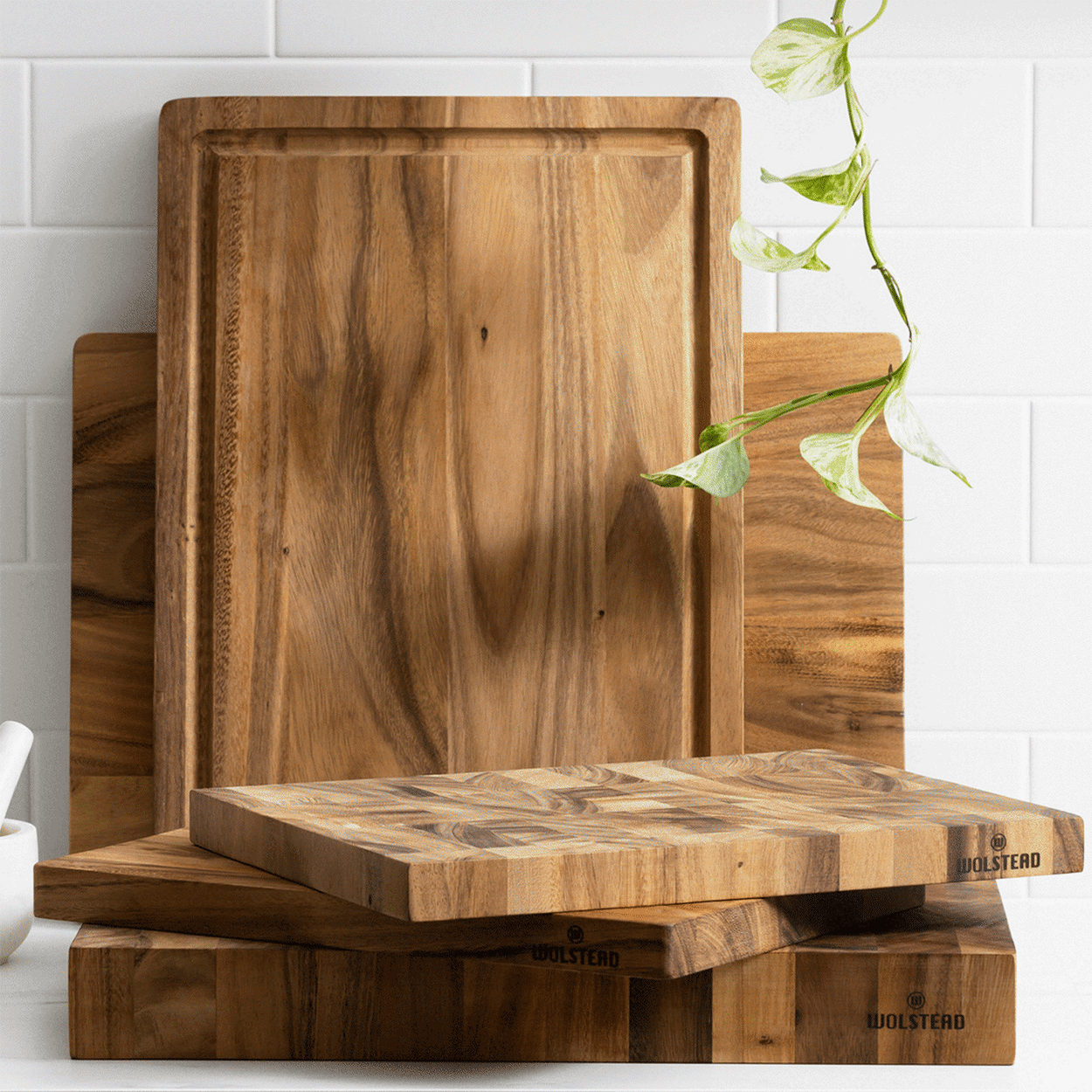 Wolstead Bonn End Grain Chopping Board 50x35x6cm Image 6