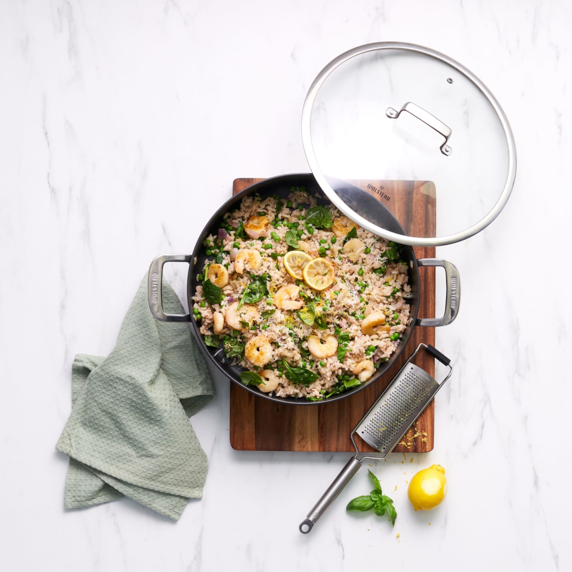 Wolstead Superior+ Non Stick Induction Chef's Pan 32cm - 6.5L Image 2