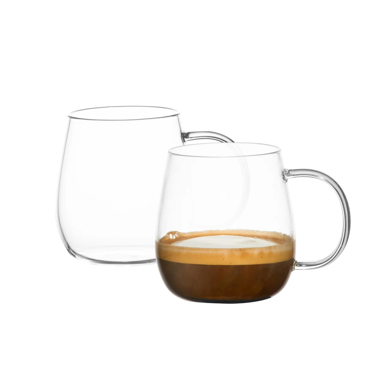 Salisbury & Co Brew Glass Mug 150ml Set of 2 Image 1