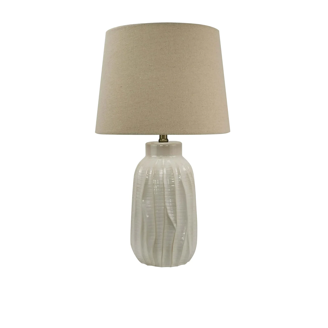 Coast Collection Ceramic Organic Lamp Oatmeal Image 1