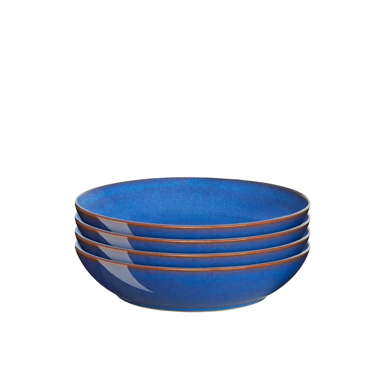 Denby Imperial Blue Pasta Alt Bowl Set of 4 Image 1