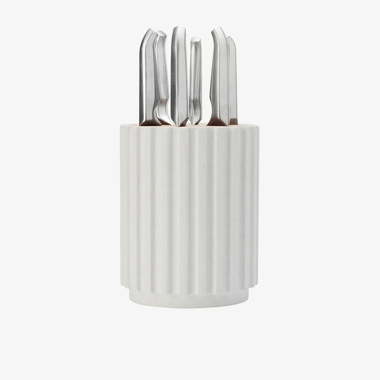 Furi Pro Radial 7pc Knife Block Set Snow Terrazzo Image 1