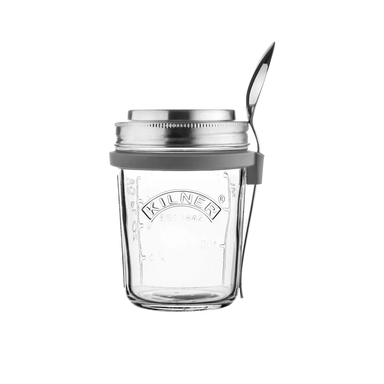 Kilner Breakfast Jar with Spoon 350mL Image 1
