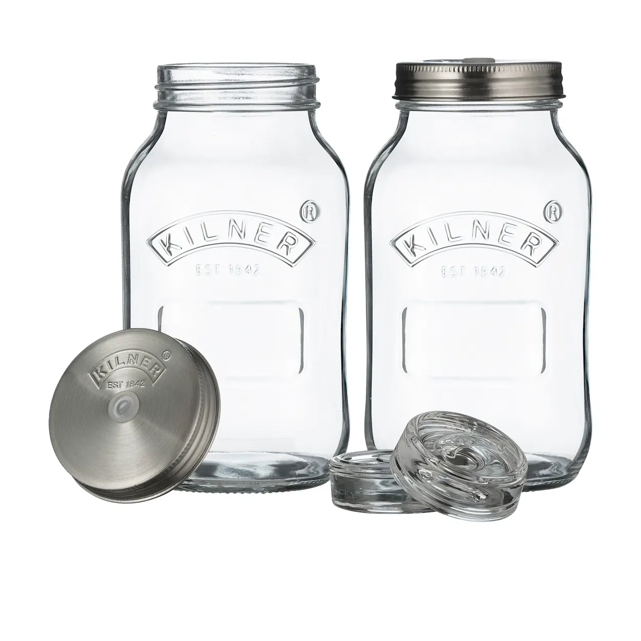 Kilner Fermentation Jar 1L Set of 2 Image 1