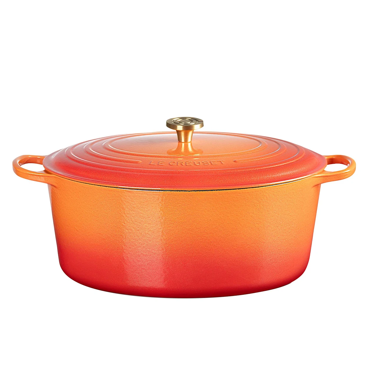 Le Creuset Signature Cast Iron Oval Casserole 40cm 13 9L Flamme Doree Image 1