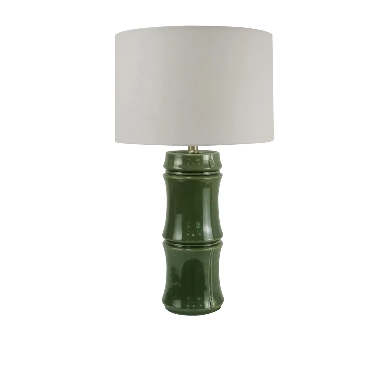 Maison Collection Ceramic Bamboo Shape Lamp Olive Image 1
