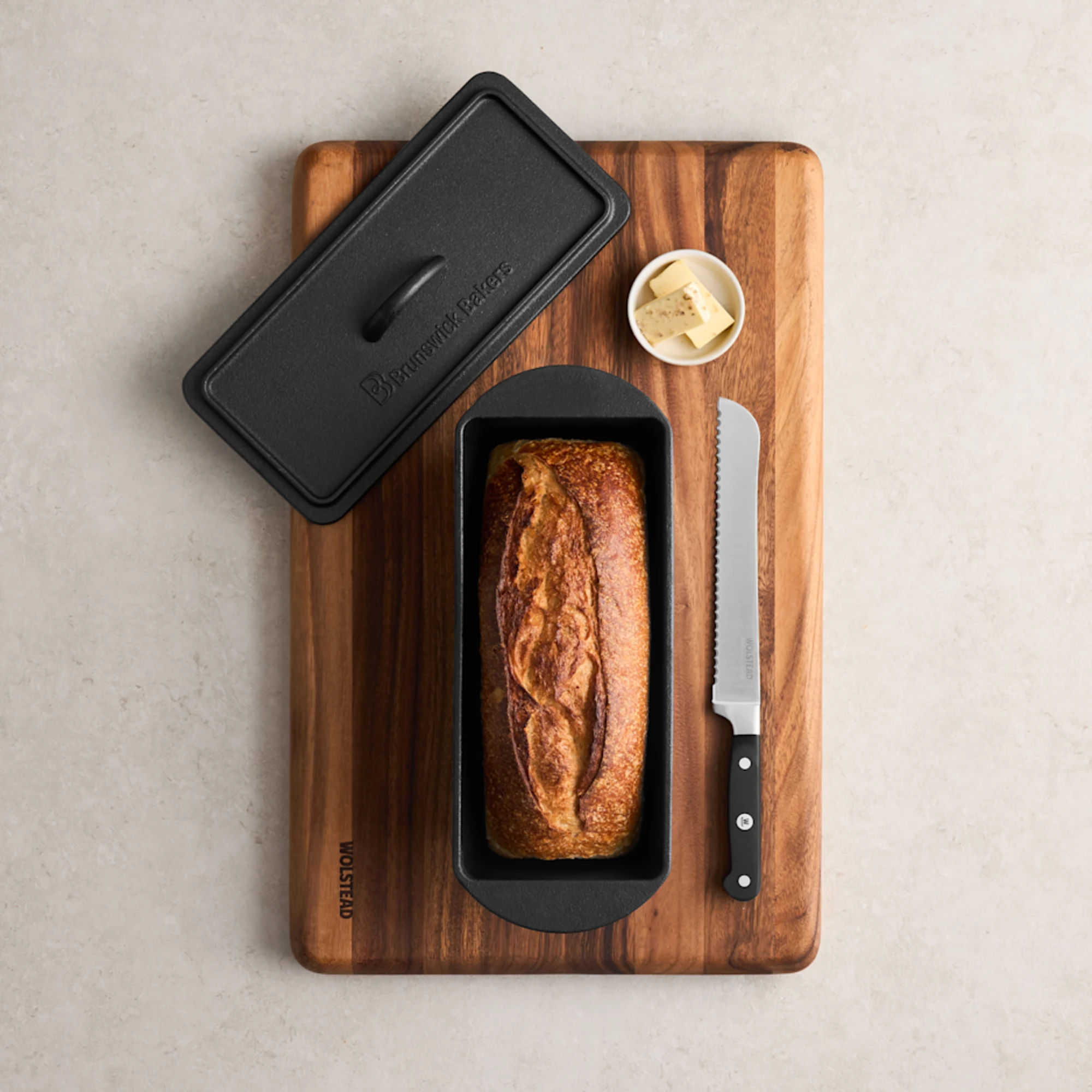 Brunswick Bakers Seasoned Cast Iron Loaf Pan 35x13cm Image 2