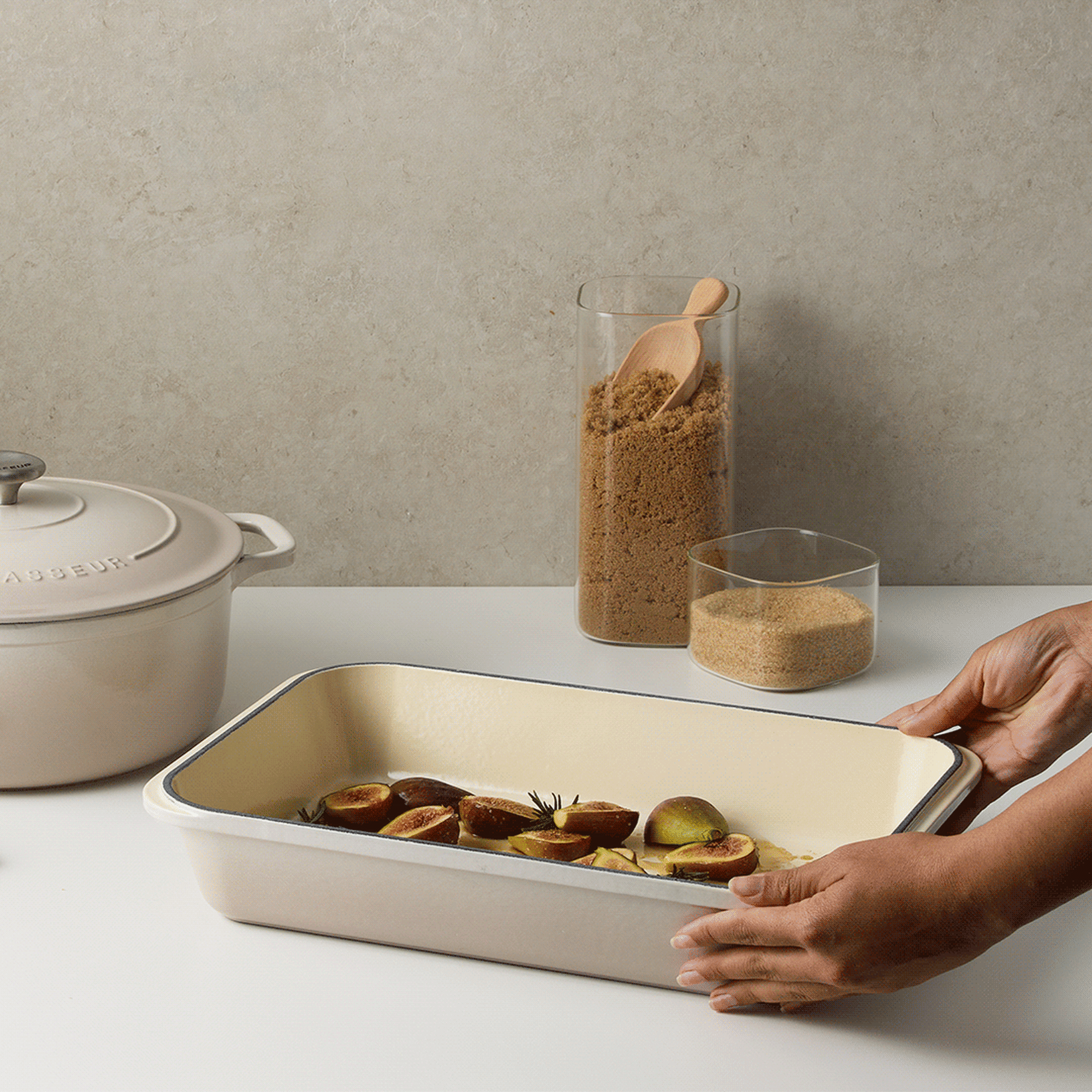 Chasseur Rectangular Roasting Pan 40x26cm Nougat Image 6