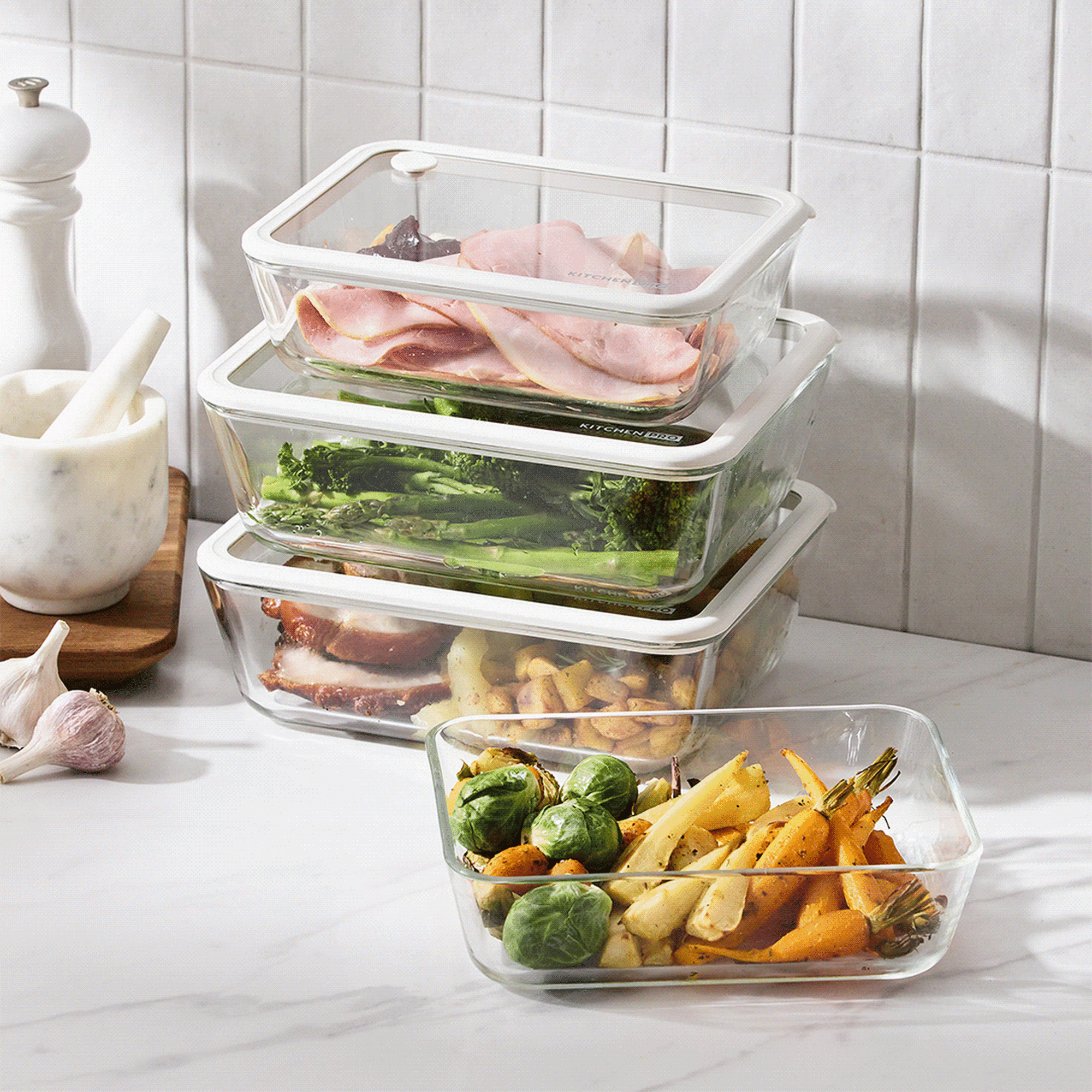 Kitchen Pro Airlock Rectangular Container Set 4pc Image 6