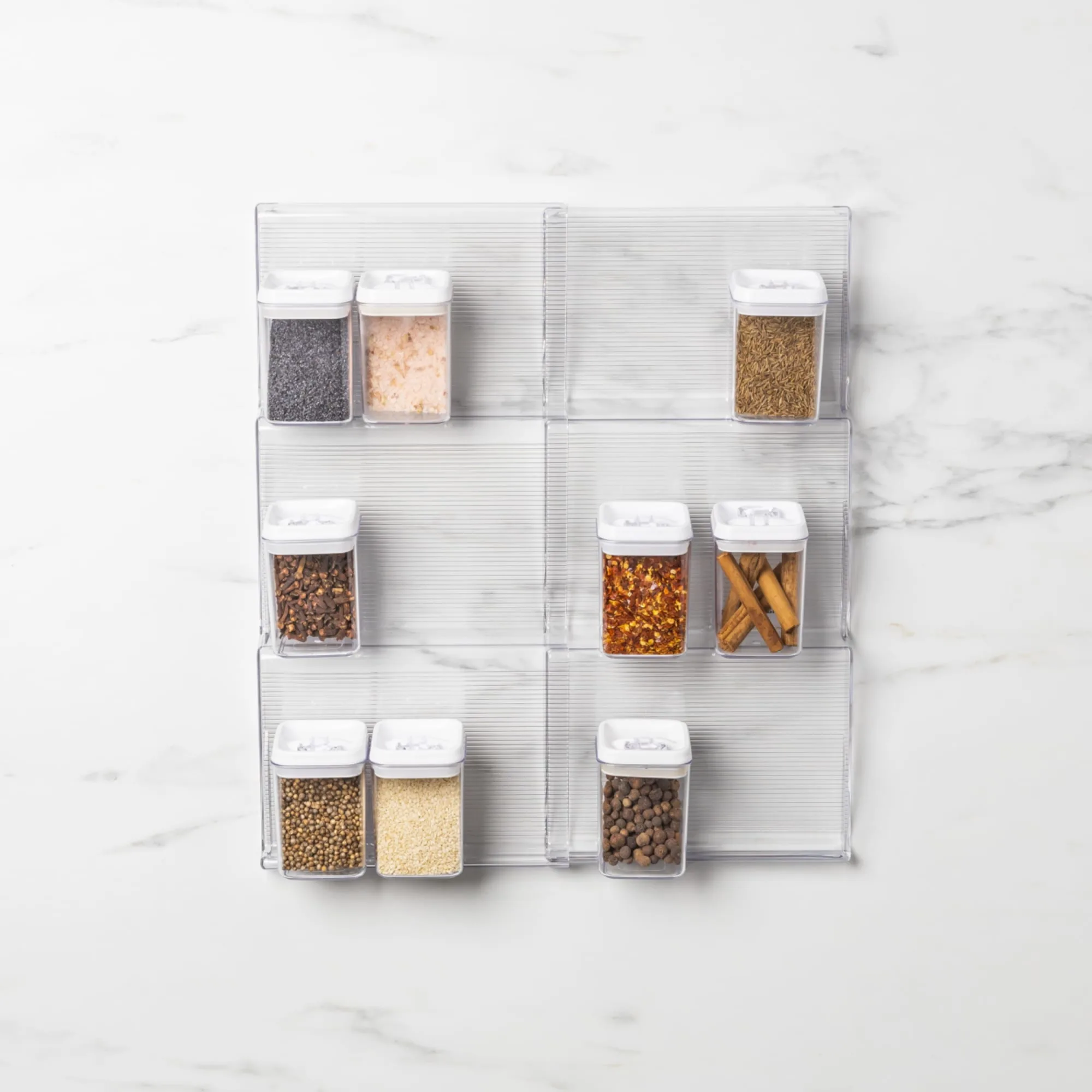 Kitchen Pro Clear Expandable Spice Drawer Organiser Image 1
