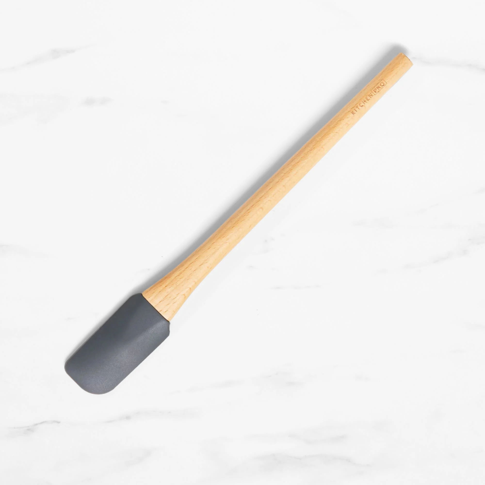 Kitchen Pro Oslo Silicone Small Spatula with Beechwood Handle Charcoal Image 1