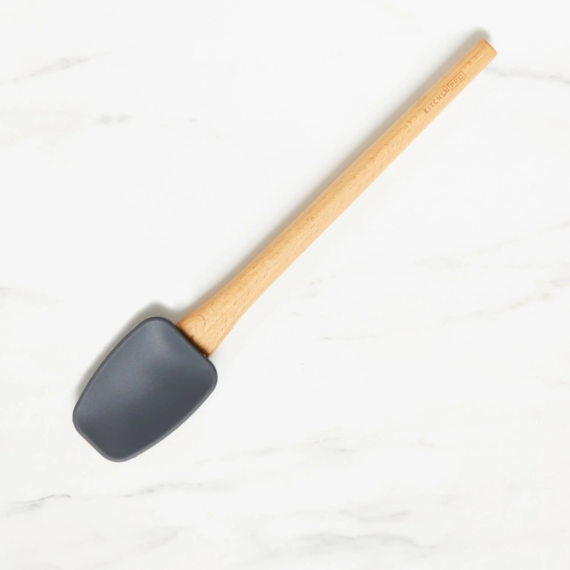 Kitchen Pro Oslo Silicone Spatula Turner with Beechwood Handle Charcoal Image 1