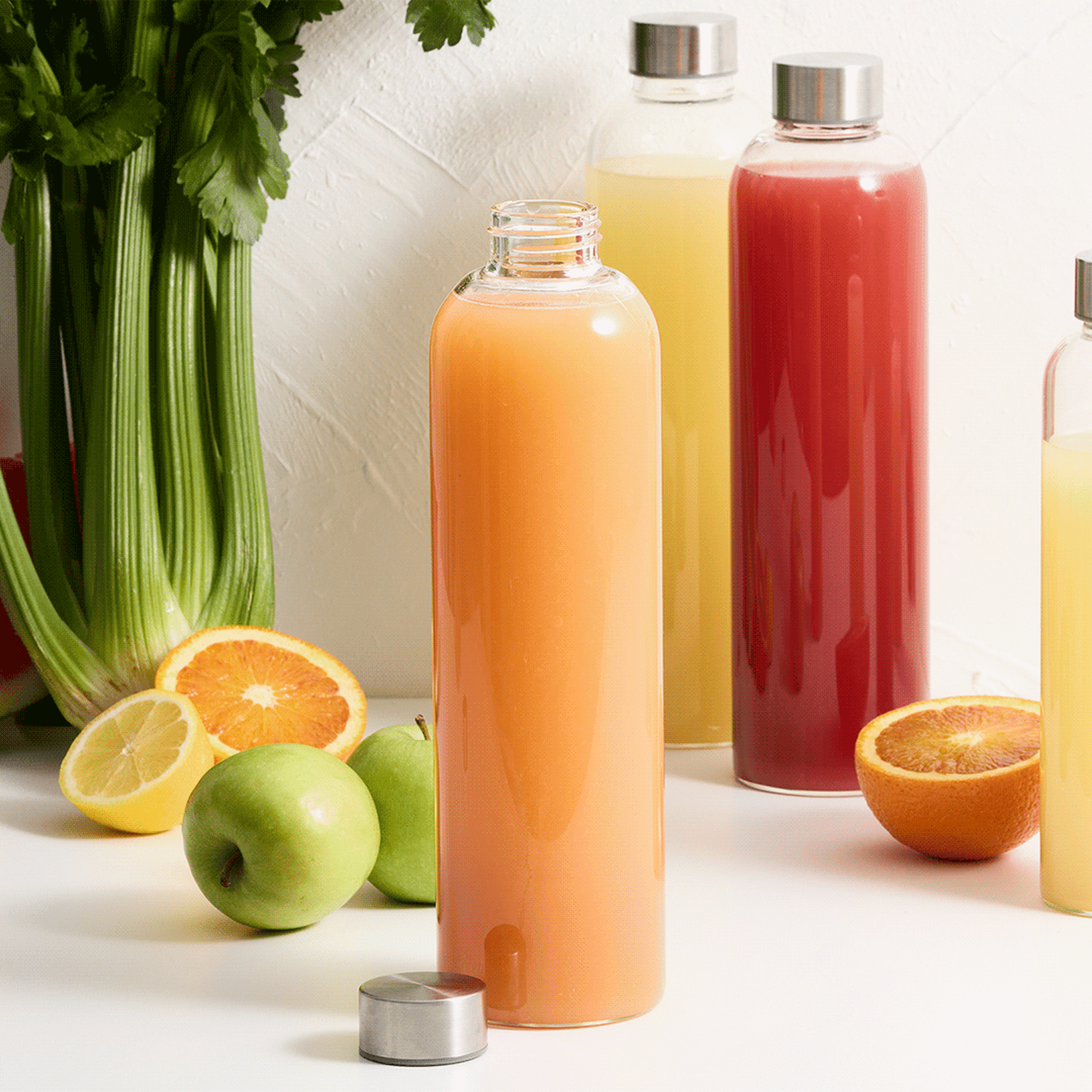 Kitchen Pro Prep Glass Bottle 1L Set of 4 Image 6