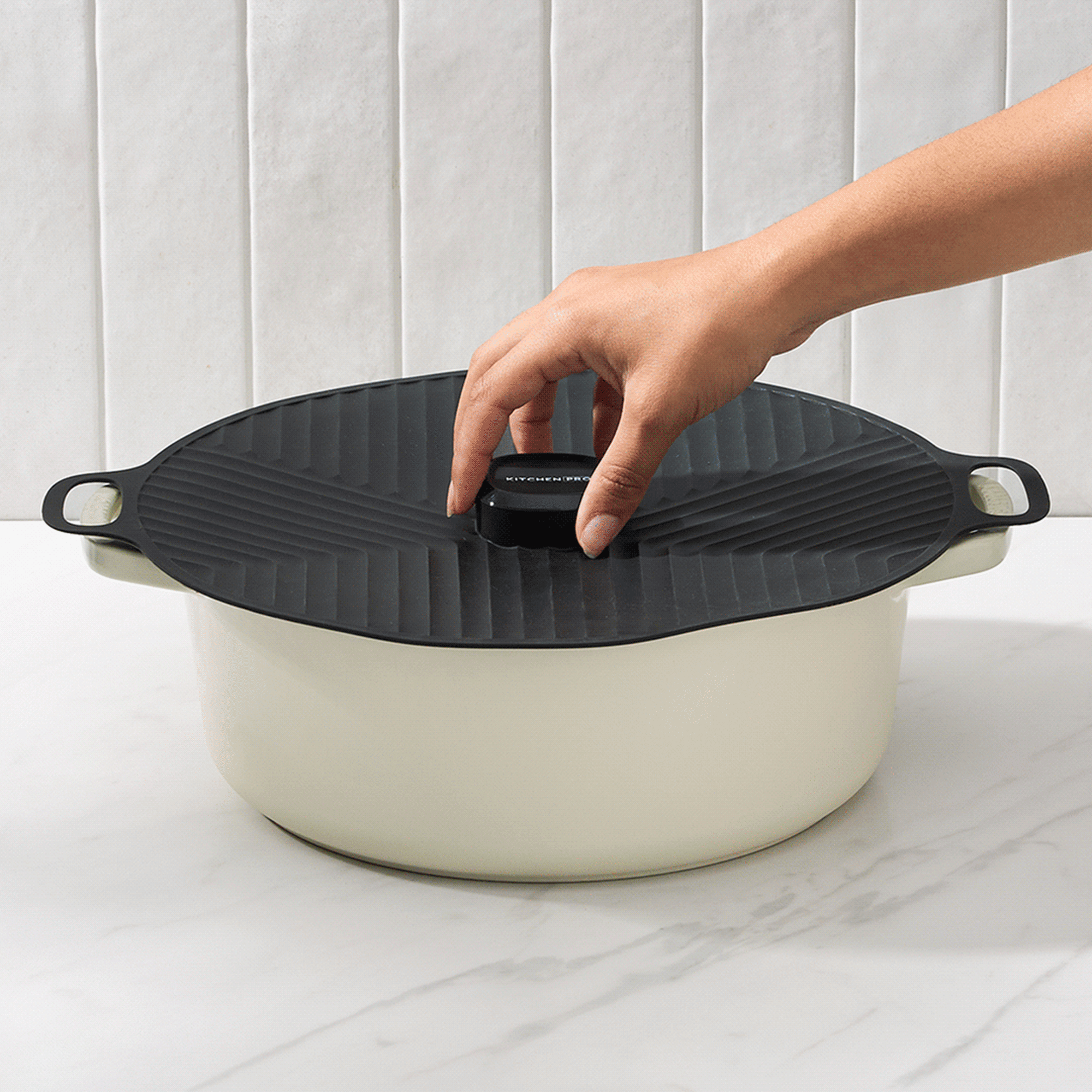 Kitchen Pro Prep Silicone Lid Cover Set 3pc Image 5