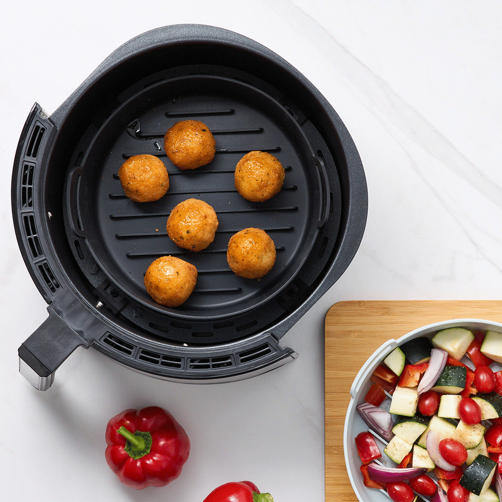 Kitchen Pro Swift Round Silicone Air Fryer Insert 22.5cm Set of 2 Image 2
