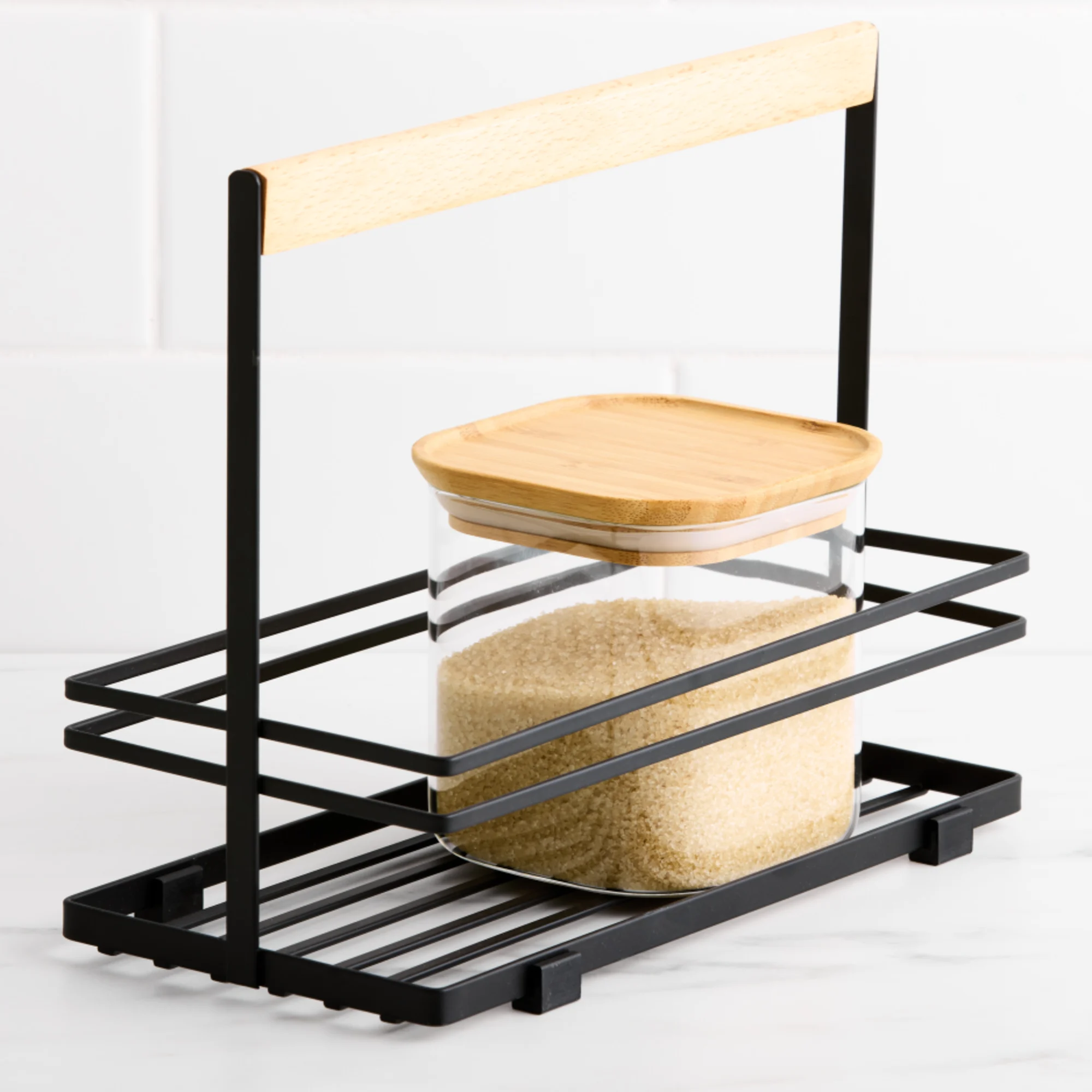 Kitchen Pro Tidy Tabletop Storage Caddy Black Image 2