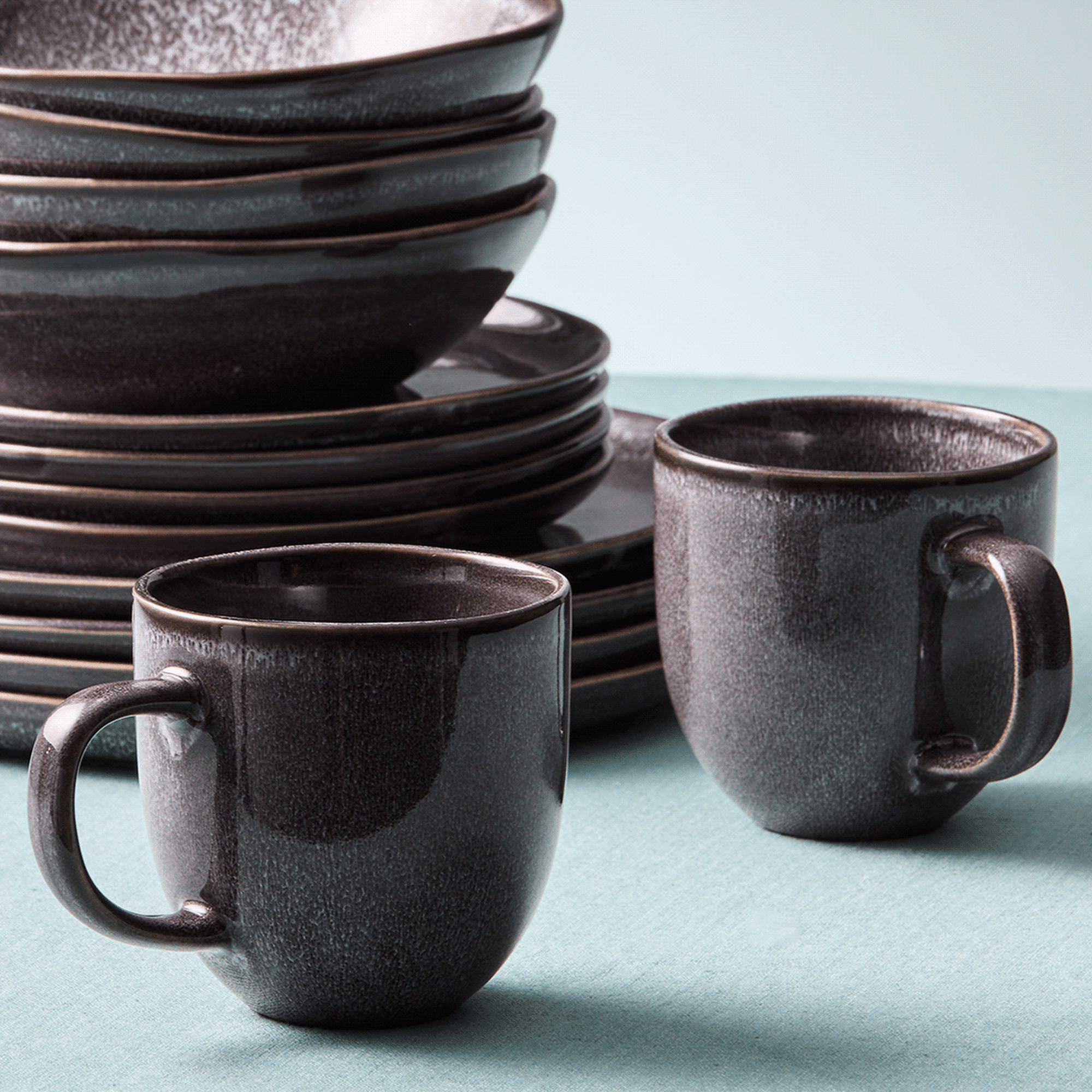Salisbury & Co Capri Mug 400ml Black Image 6