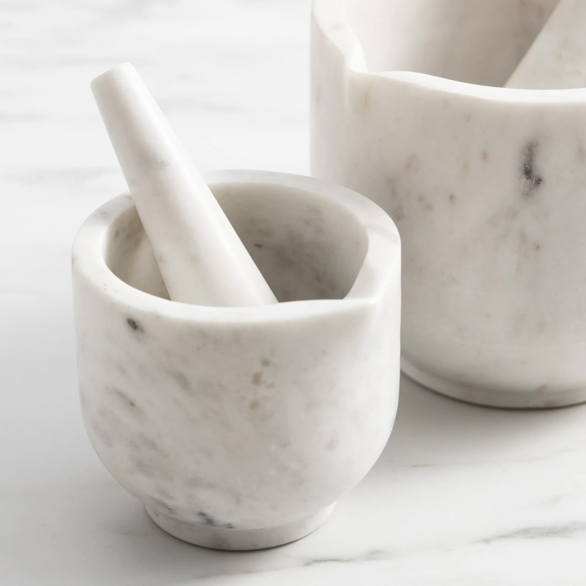 Salisbury & Co Carra Mortar and Pestle 10cm White Image 2
