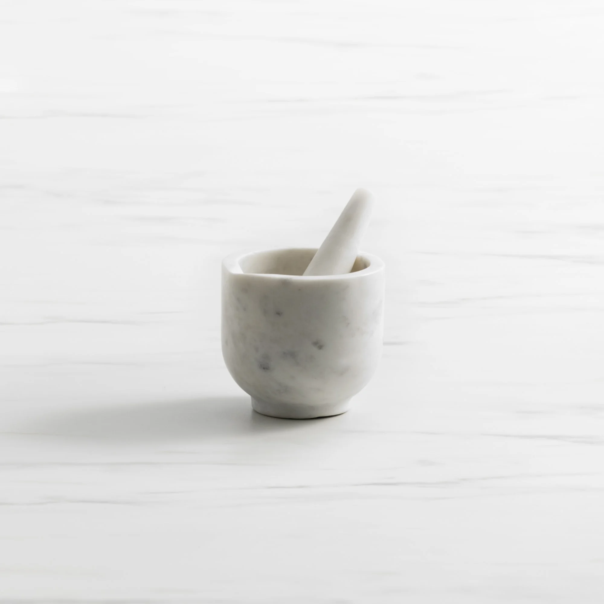 Salisbury & Co Carra Mortar and Pestle 10cm White Image 1