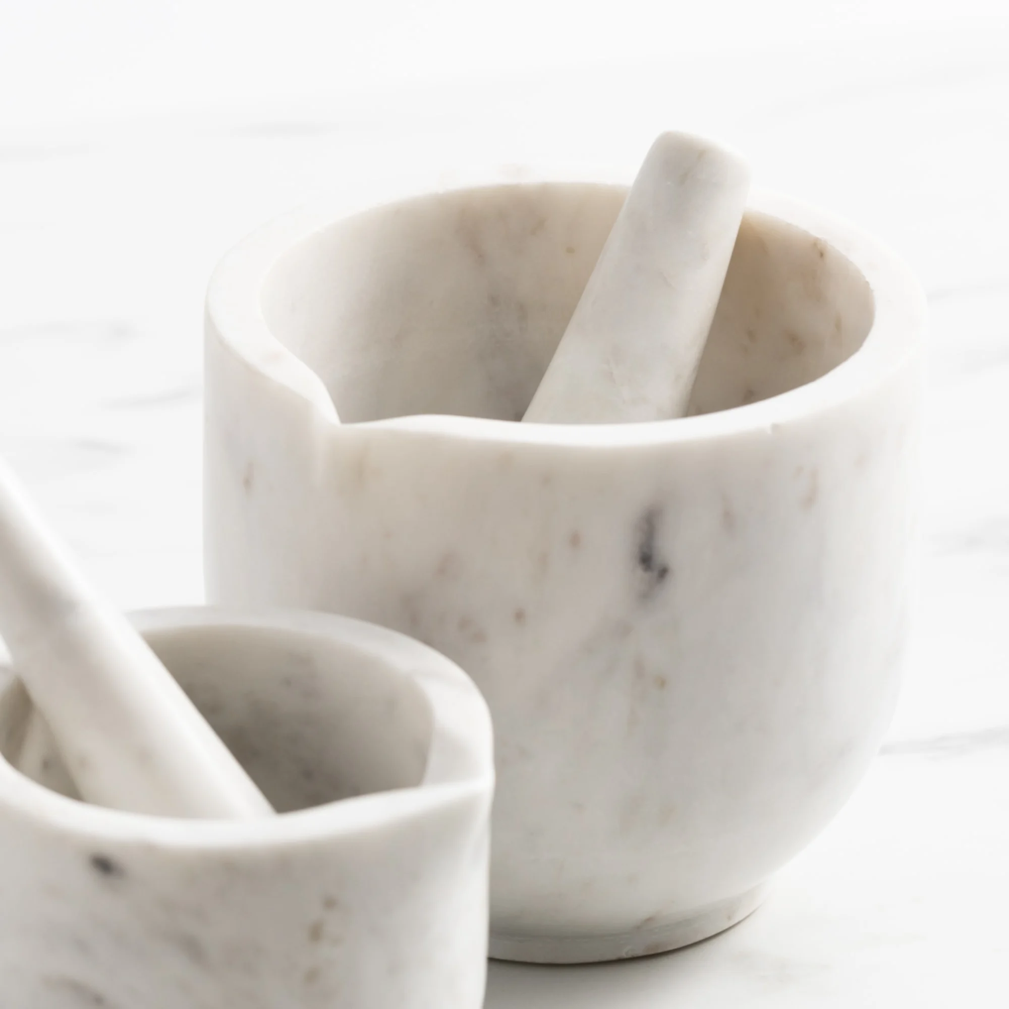 Salisbury & Co Carra Mortar and Pestle 14cm White Image 2