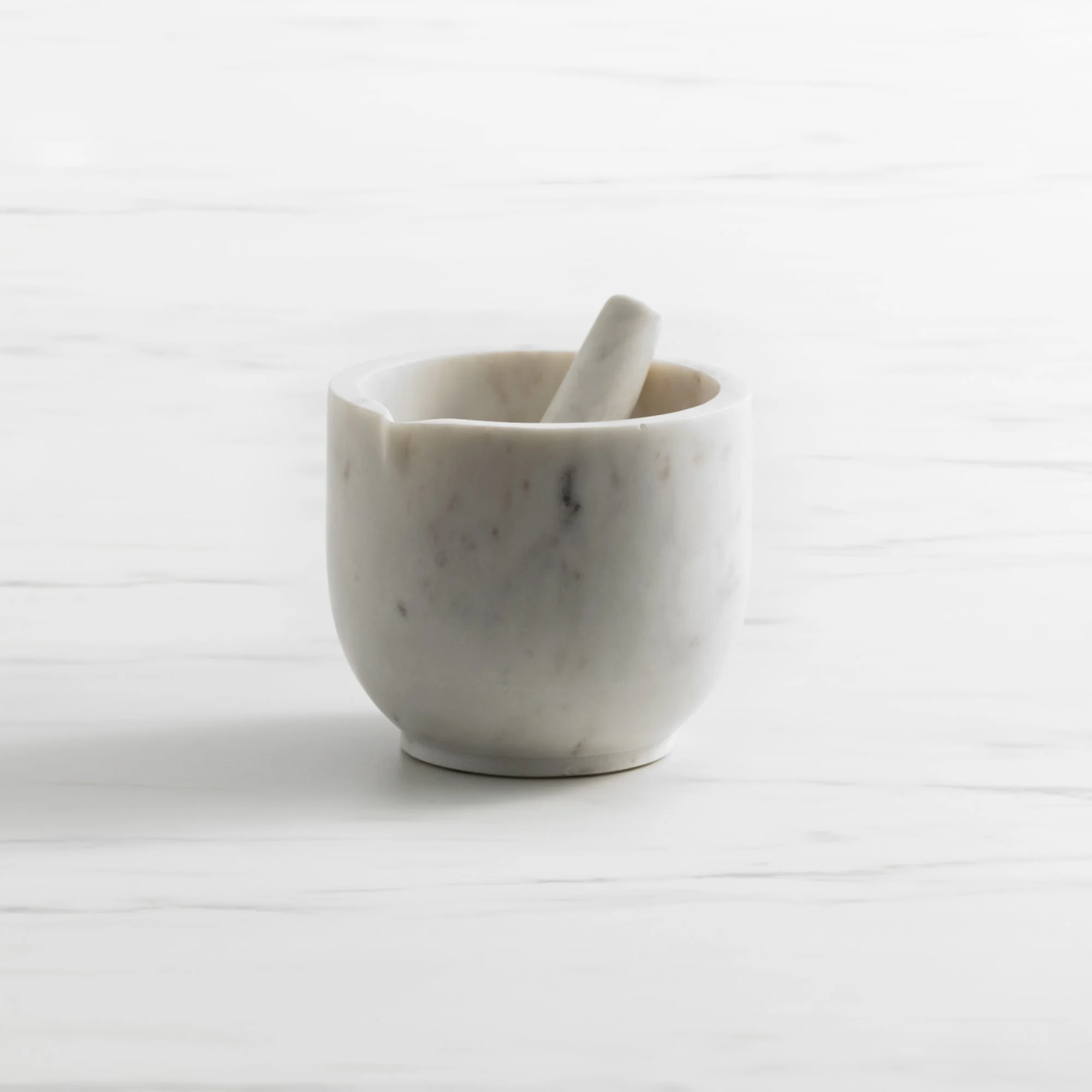 Salisbury & Co Carra Mortar and Pestle 14cm White Image 1