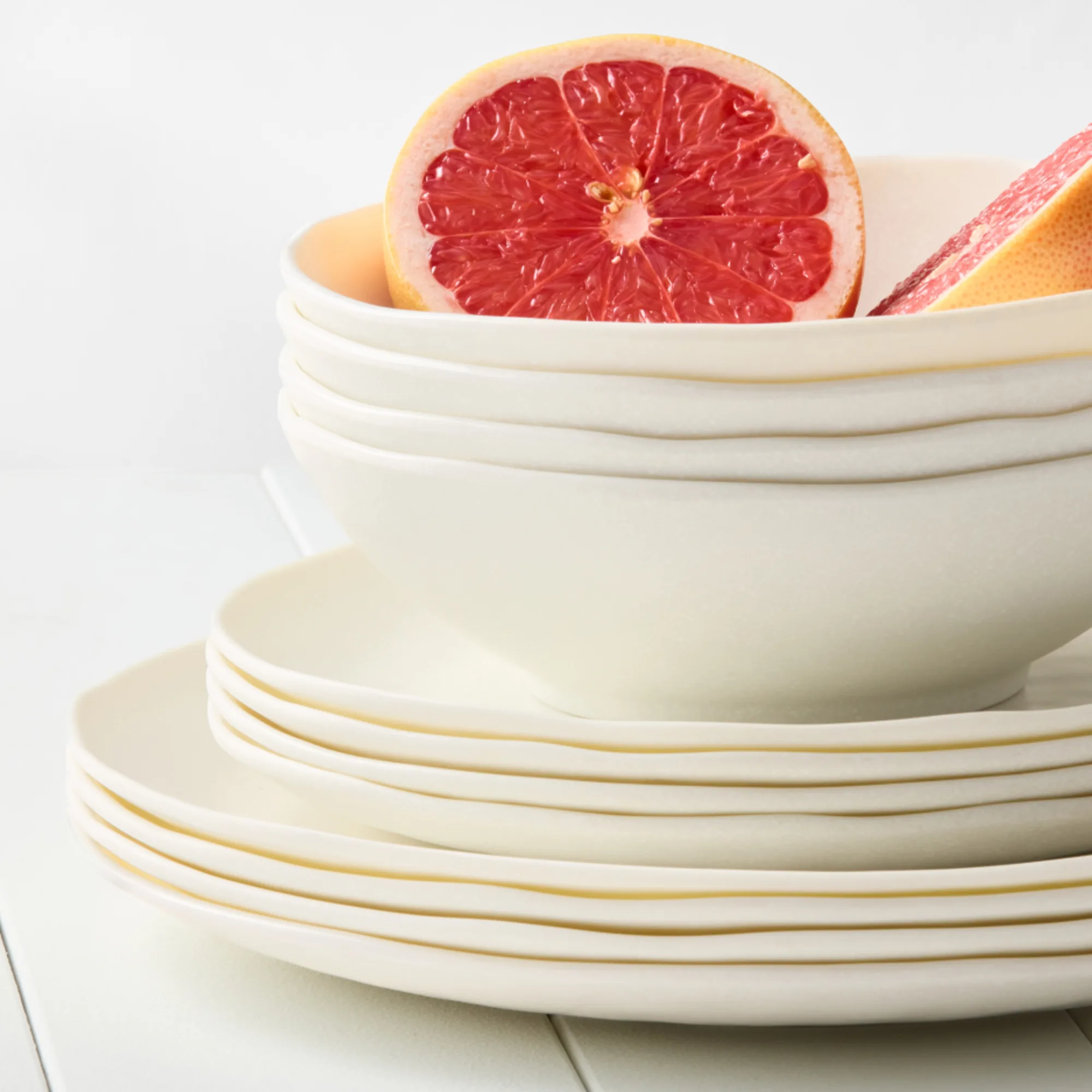 Salisbury & Co Escape Melamine Dinner Set 12pc White Image 3