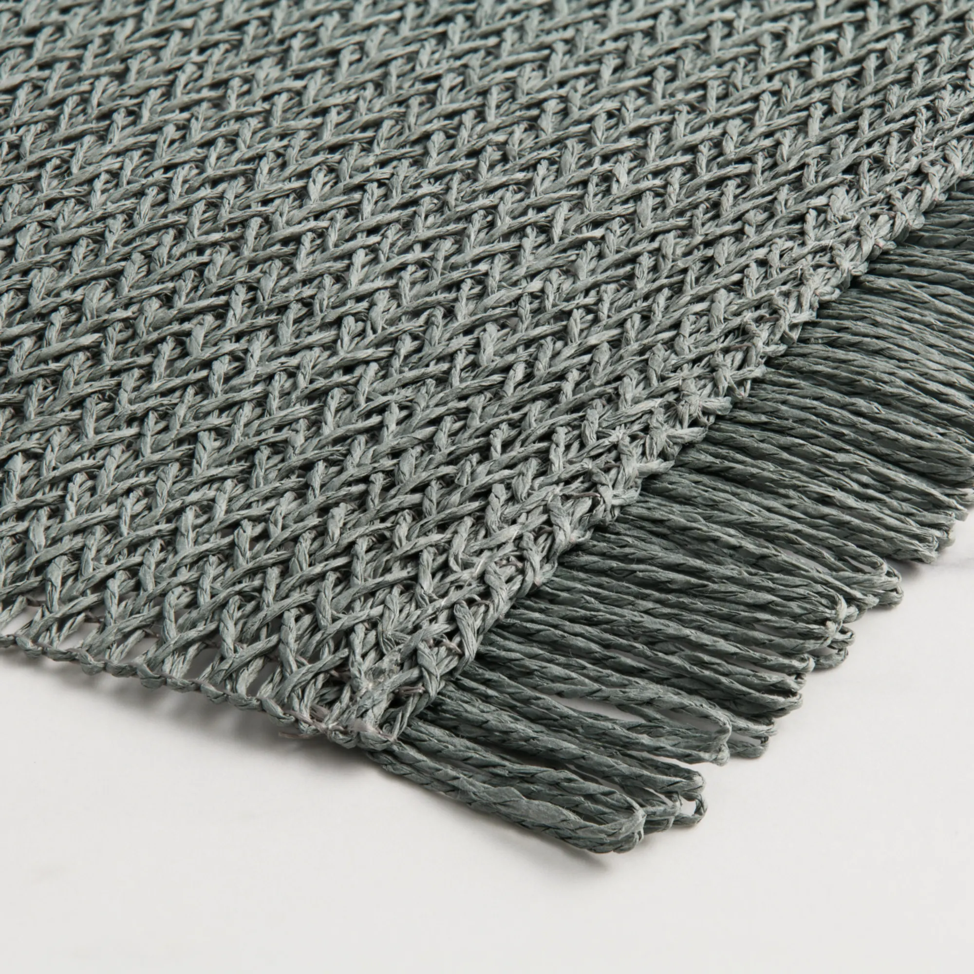 Salisbury & Co Fringe Rectangular Placemat 45x30cm Seafoam Image 3