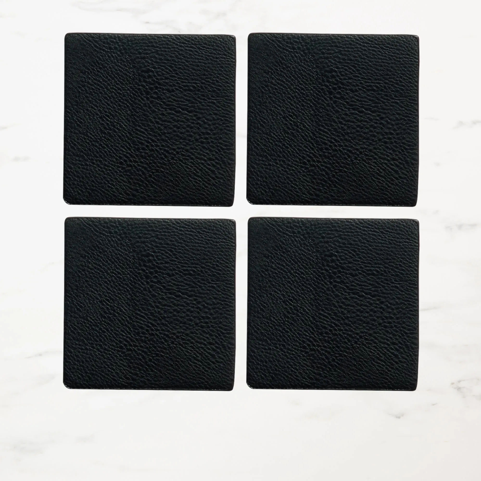 Salisbury & Co Eclipse Square Coaster Set of 4 Black Image 1