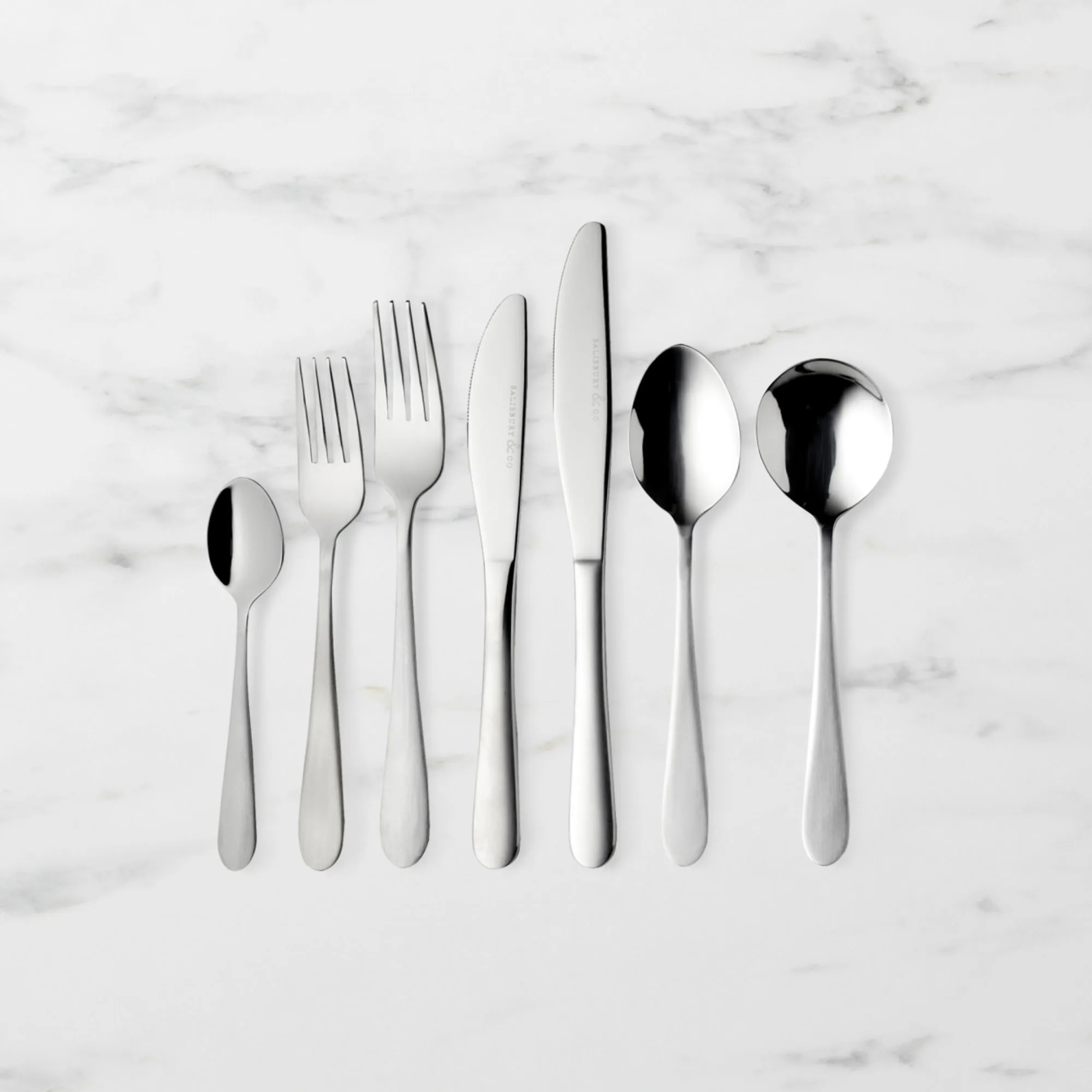 Salisbury & Co Maestro Cutlery Set 56pc Satin Silver Image 1