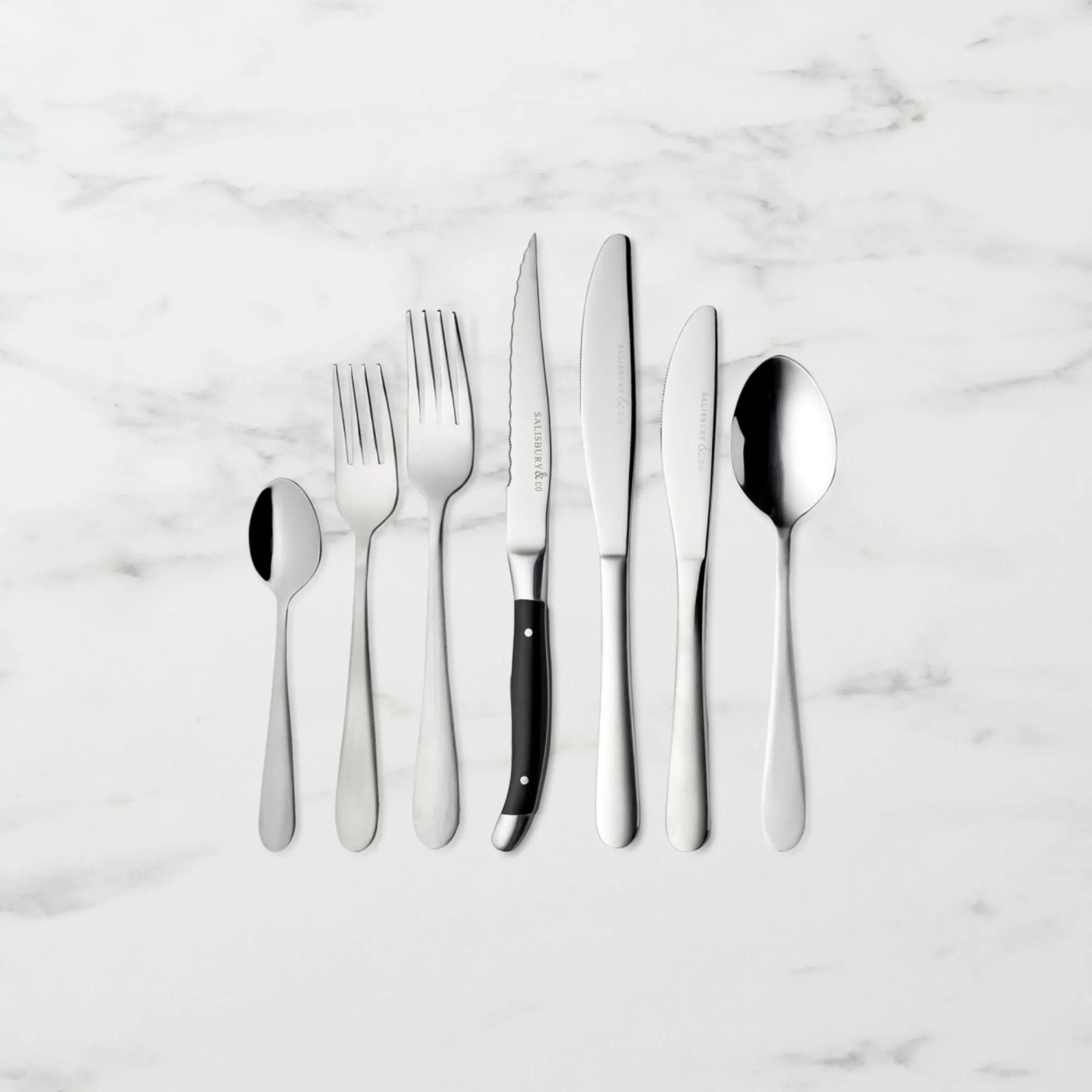 Salisbury & Co Maestro Cutlery Set 84pc Satin Silver Image 1