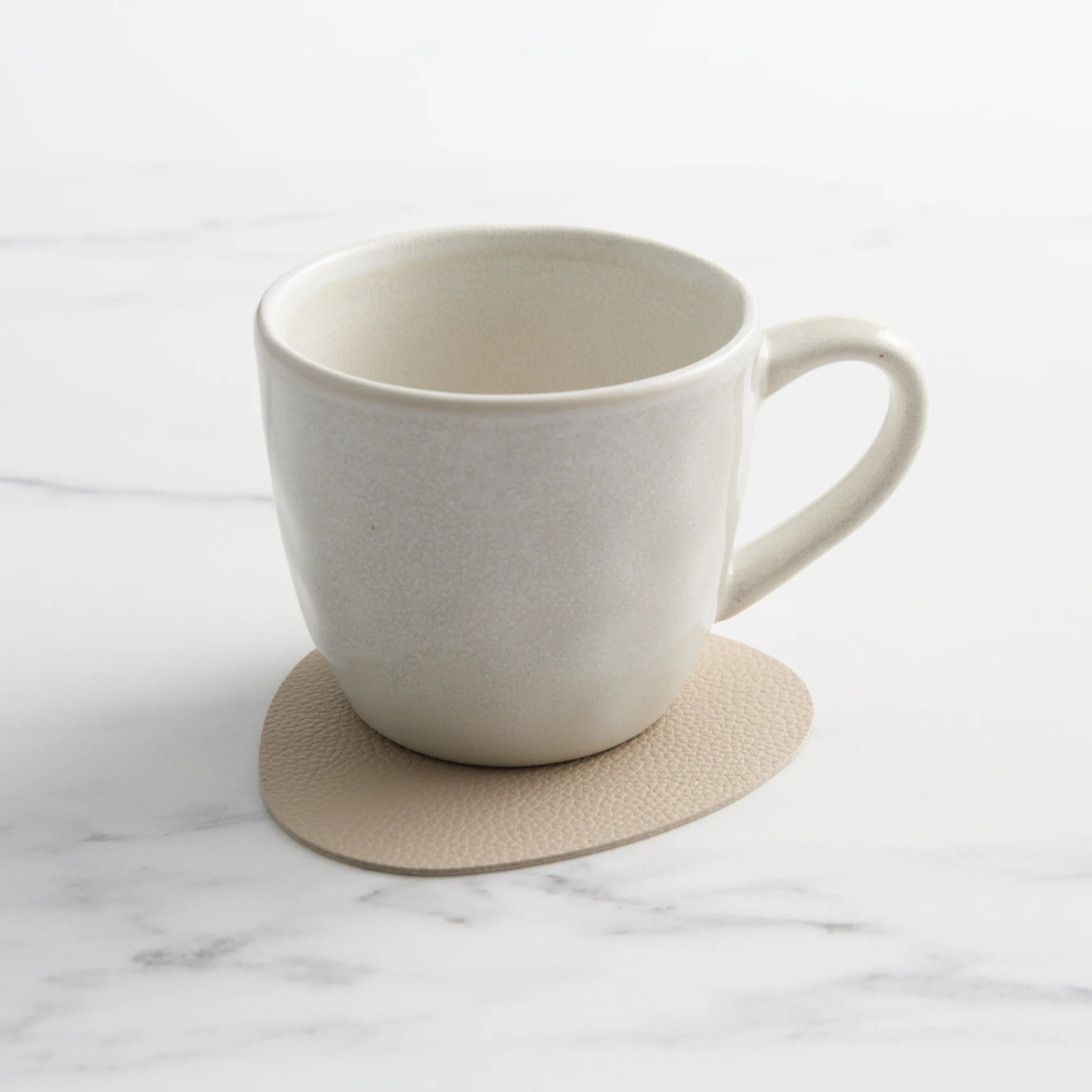 Salisbury & Co Modern Coaster Set of 4 Taupe Image 2