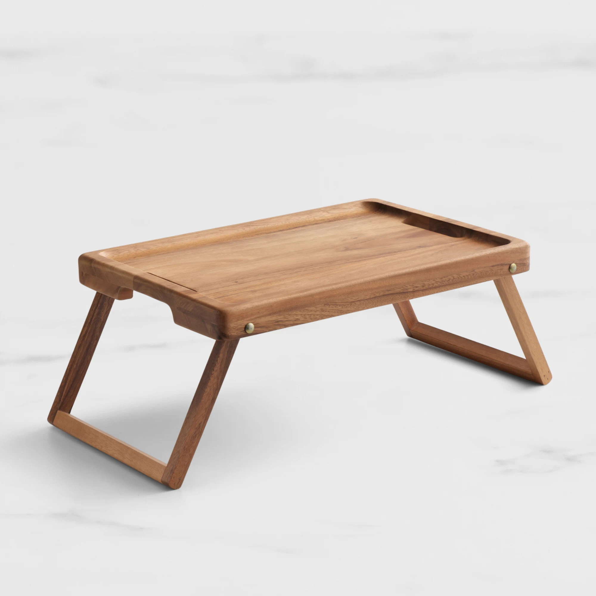 Salisbury & Co Seville Rectangular Bed Tray with Folding Legs 46x32cm Image 1