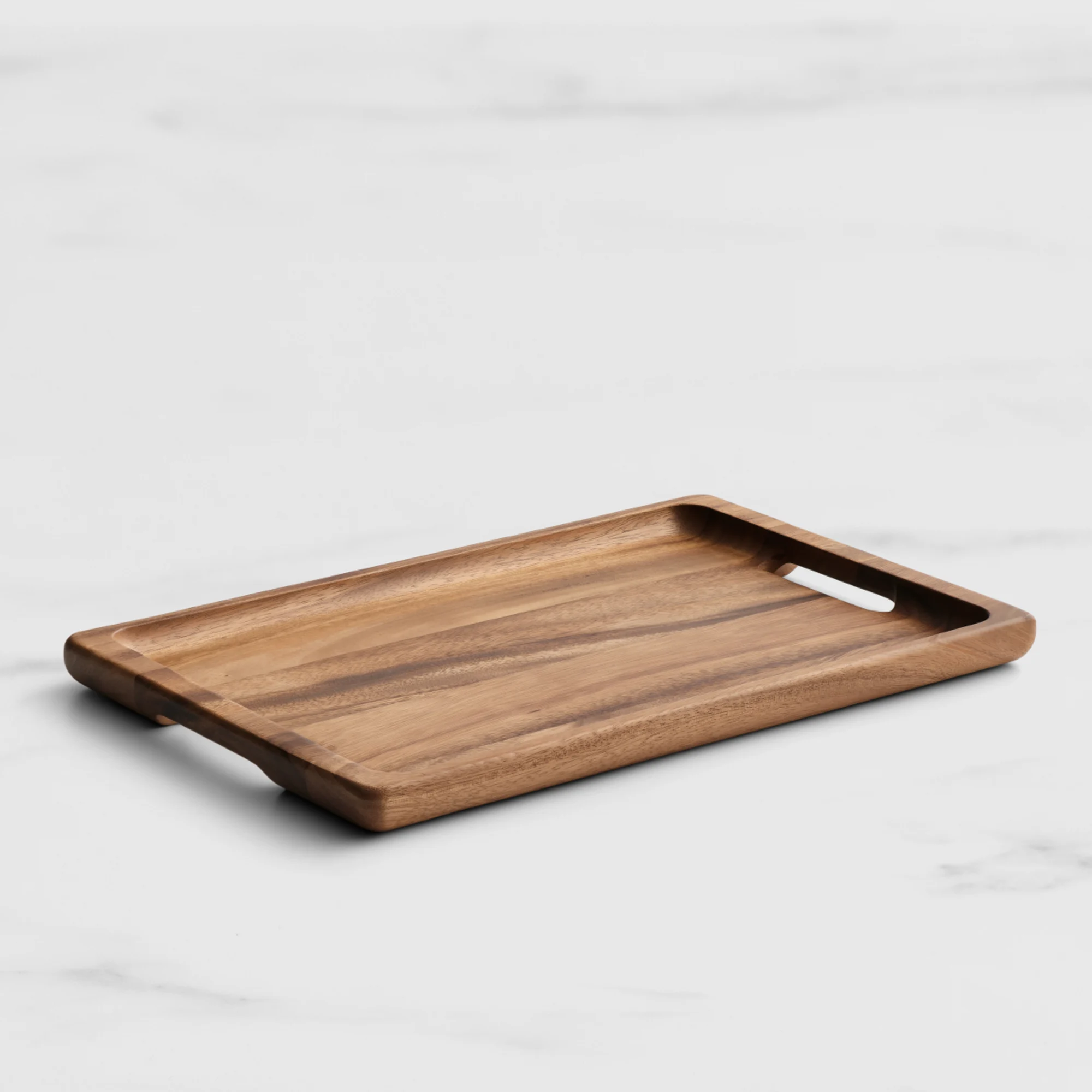 Salisbury & Co Seville Rectangular Serving Tray with Handle 46x32cm Image 1