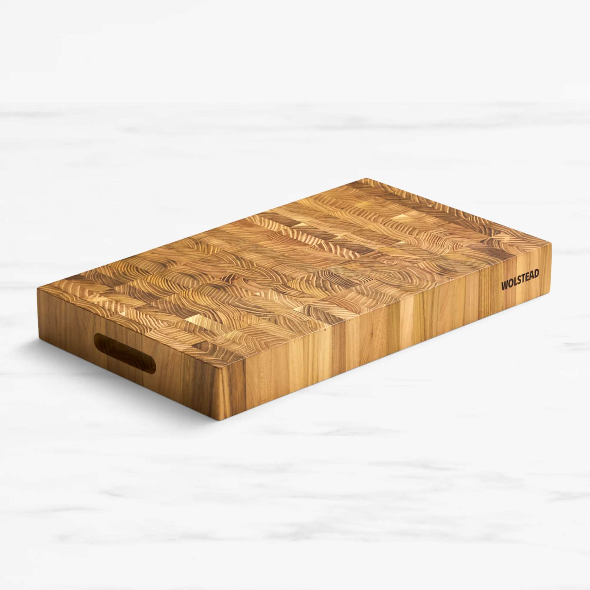 Wolstead Bonn Teak End Grain Chopping Board 50x35cm Image 1