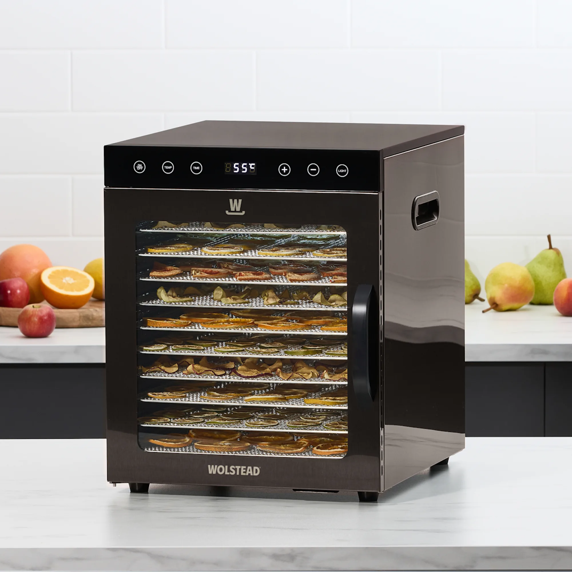 Wolstead PureDry 10 Tray Dehydrator Stainless Steel Image 1