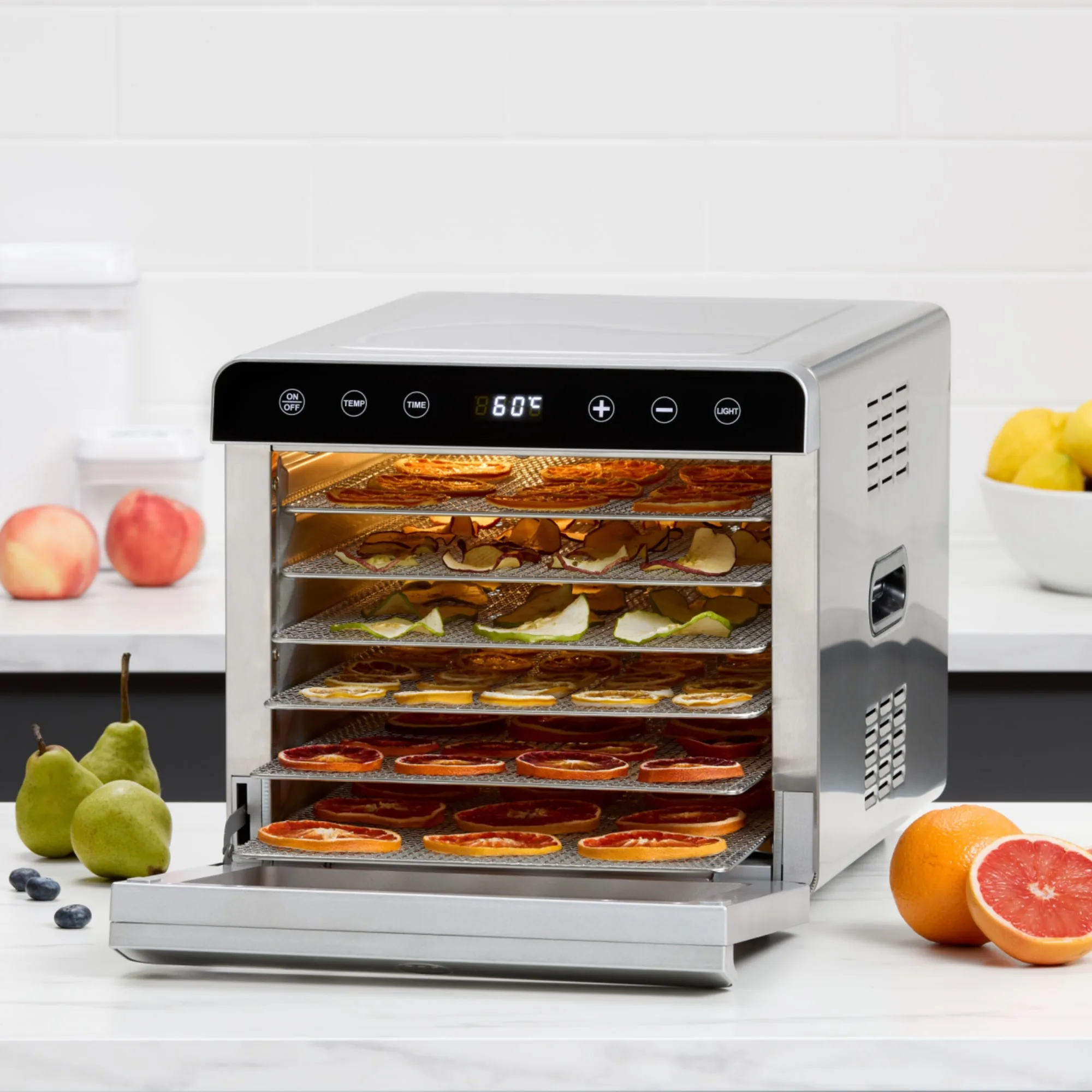 Wolstead PureDry 6 Tray Dehydrator Stainless Steel Image 3