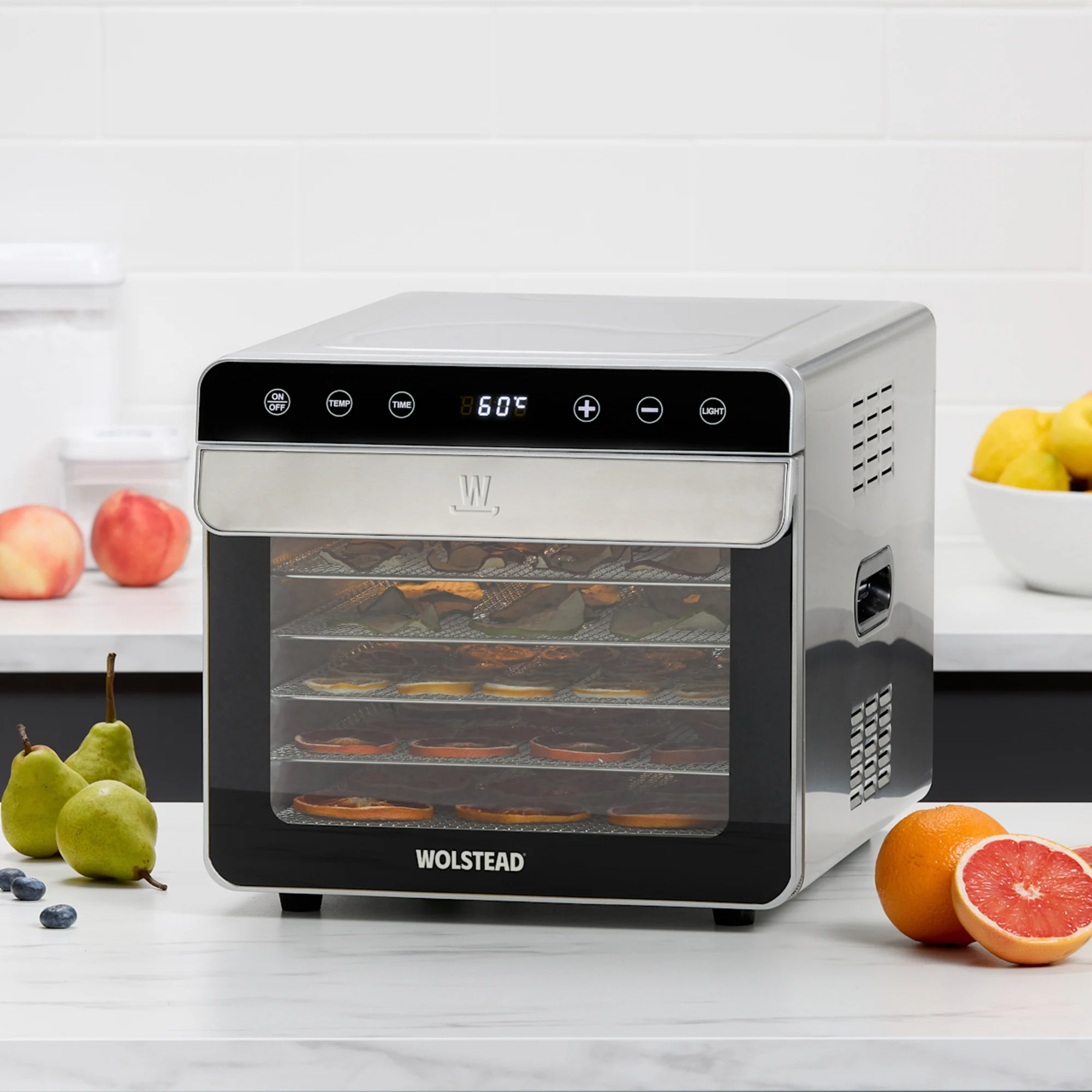 Wolstead PureDry 6 Tray Dehydrator Stainless Steel Image 1