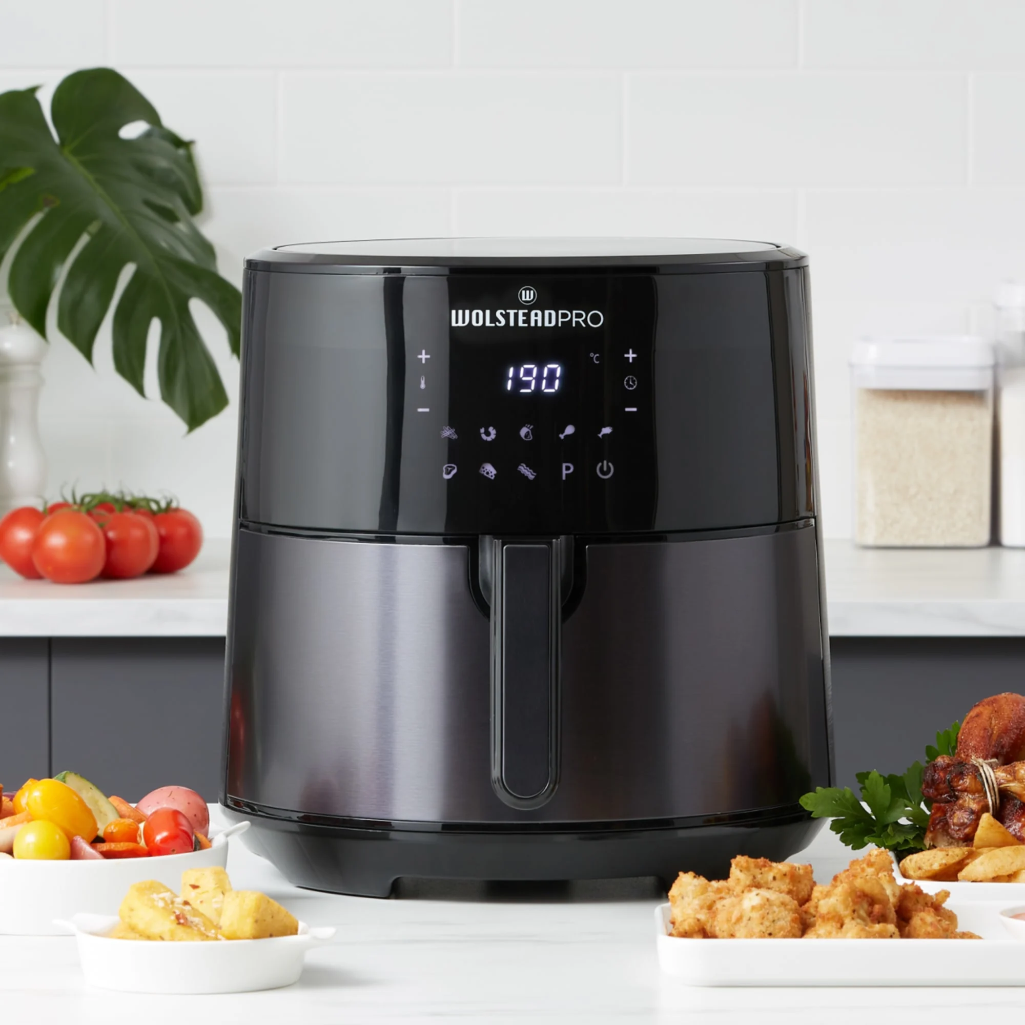 Wolstead Pro Swift Digital Air Fryer 8L Matte Black Image 1
