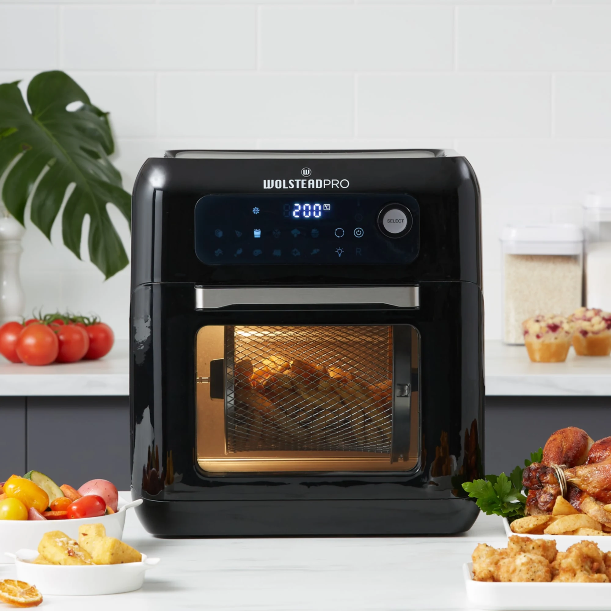 Wolstead Pro Swift Digital Air Fryer Oven 12L Black Image 1