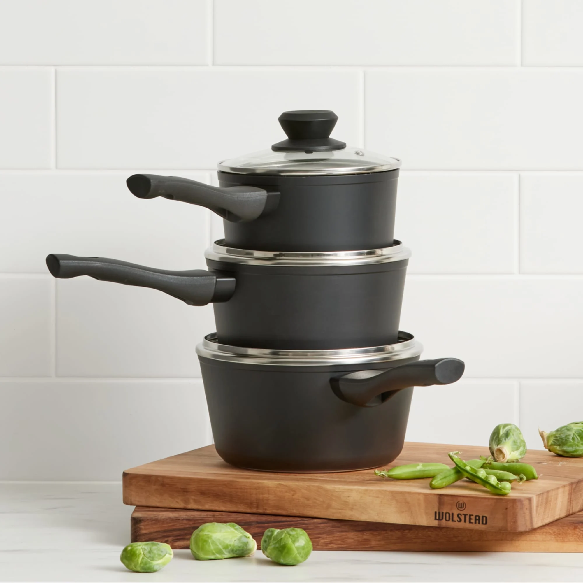 Wolstead Stonetek 10pc Non Stick Cookware Set Image 5