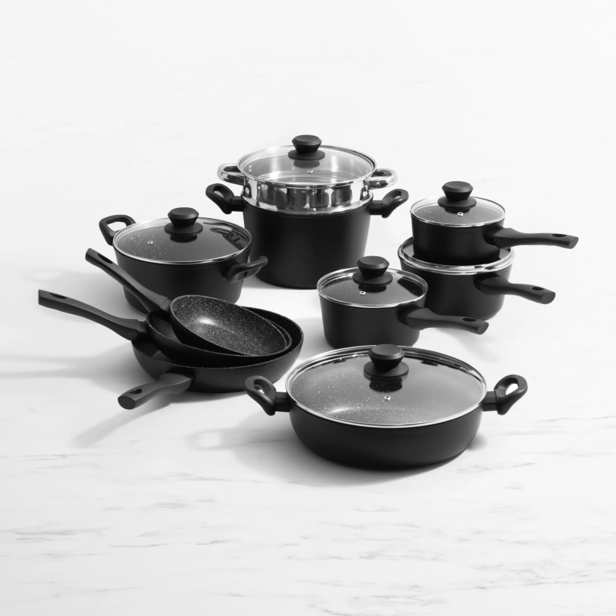 Wolstead Stonetek 10pc Non Stick Cookware Set Image 1