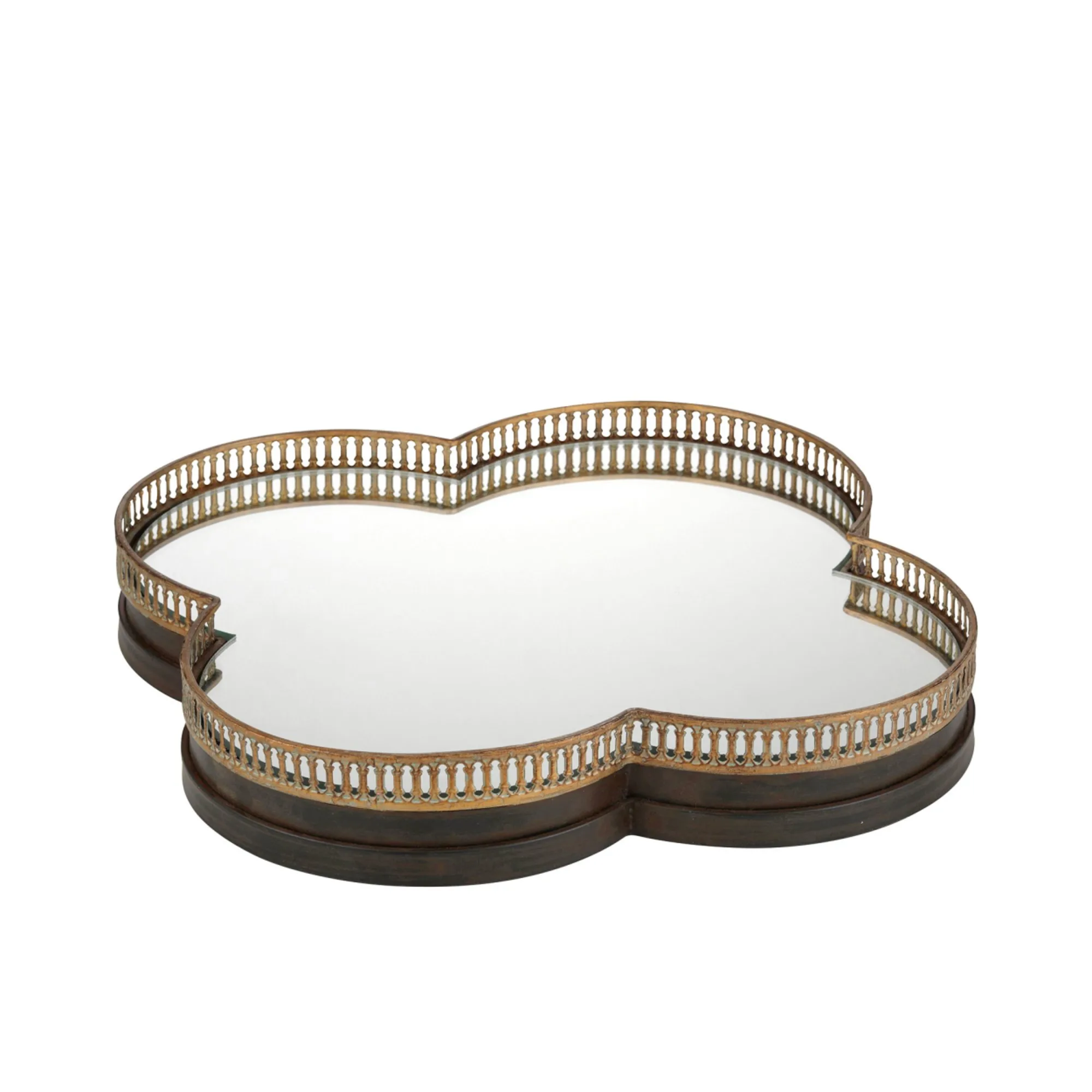 Amalfi Clover Mirror Tray 50cm Image 1