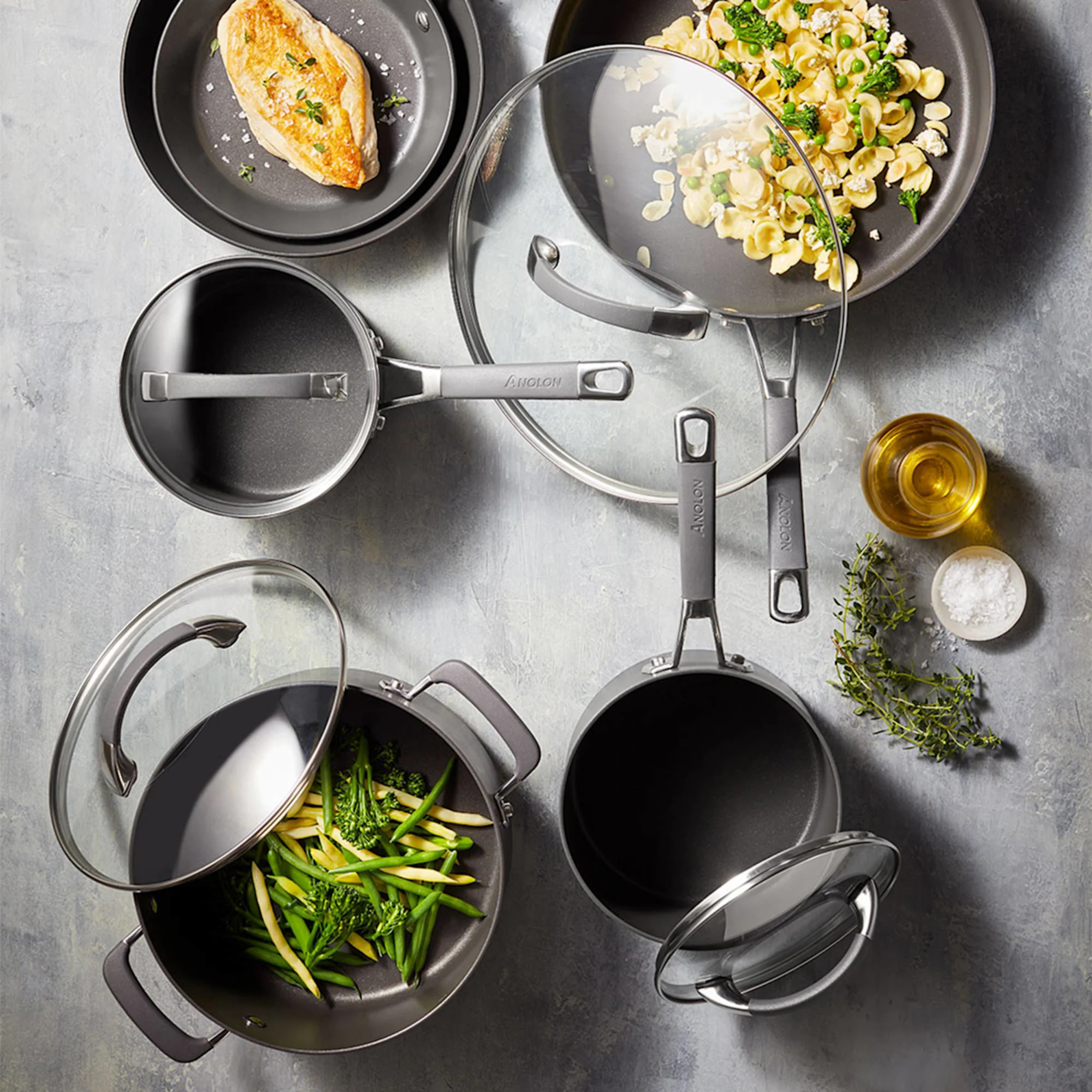 Anolon Endurance+ Non Stick Saucepan 2.8L with Bonus Steamer Image 2