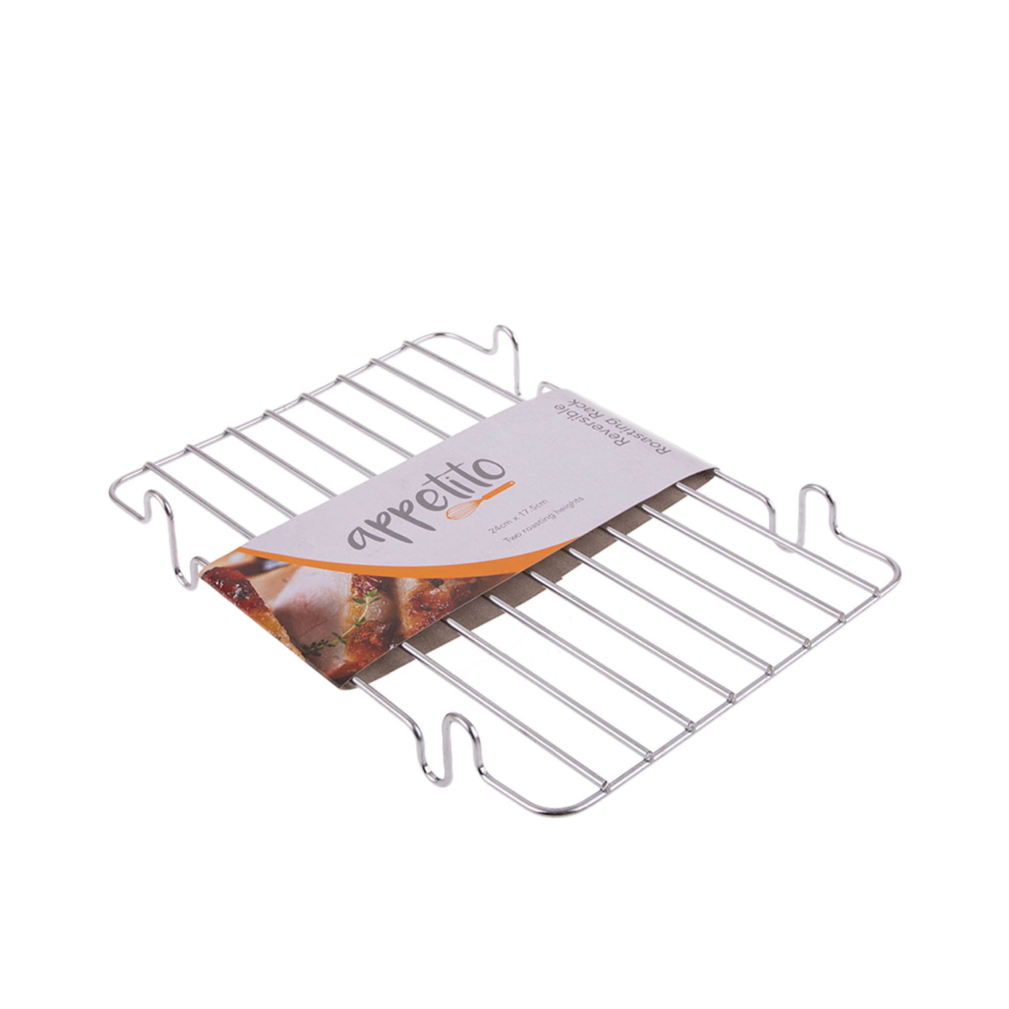 Appetito Reversible Roasting Rack 24x17.5cm Silver Image 1