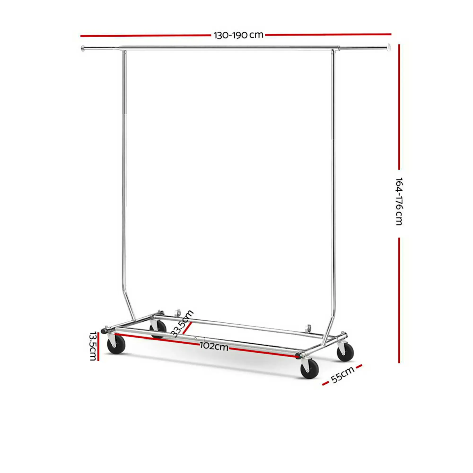 Artiss Portable Clothes Drying Rack Silver Image 3