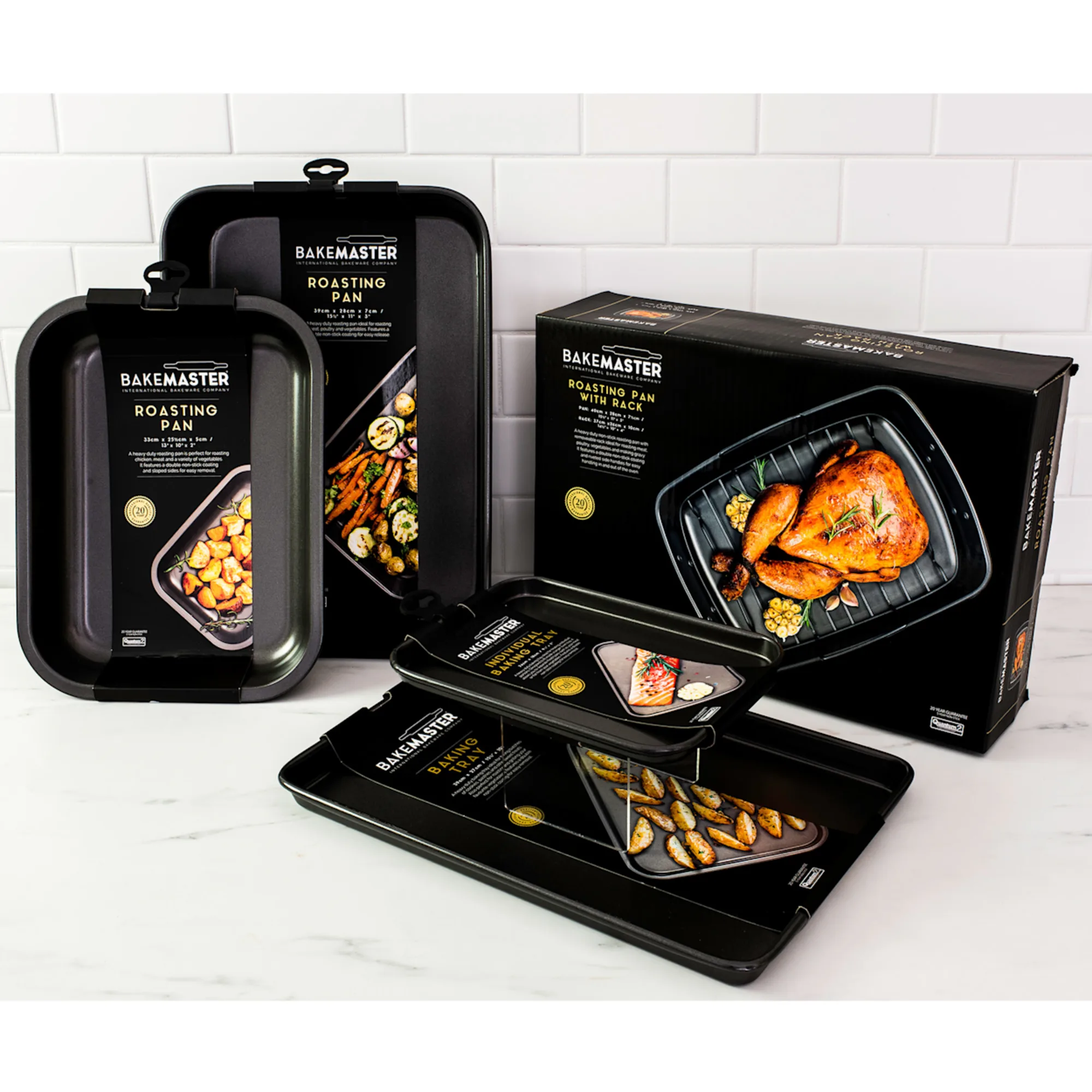 Bakemaster Non Stick Large Deep Roasting Pan 39x28cm Image 4
